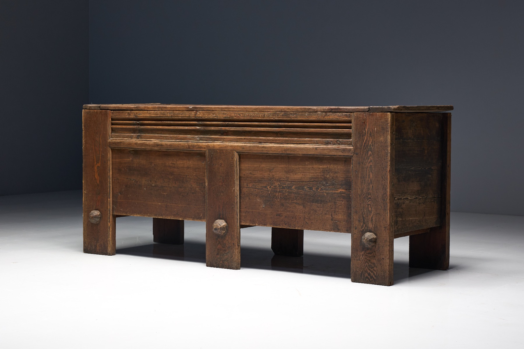 Solid wood Alpine chest with robust construction