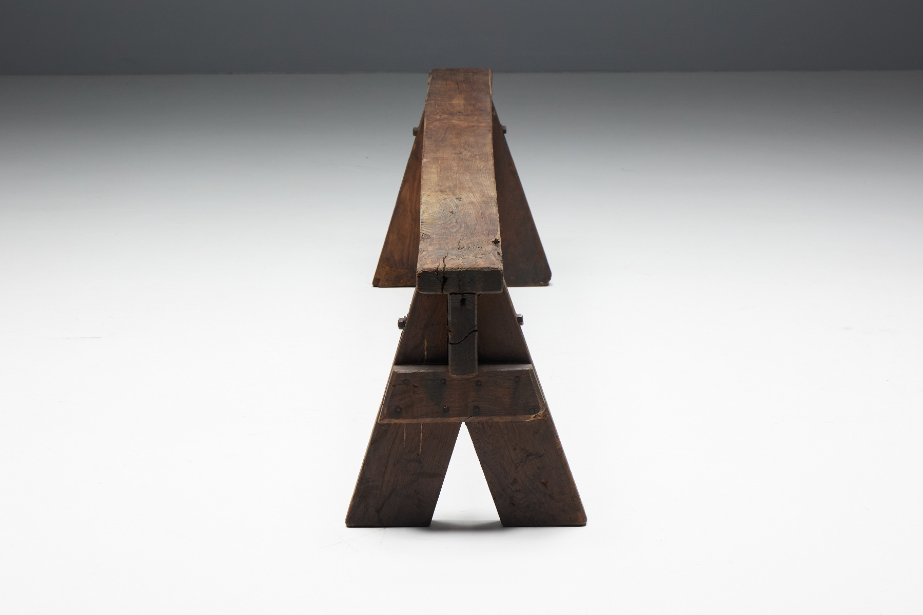 Vernacular folk art benches 19th century