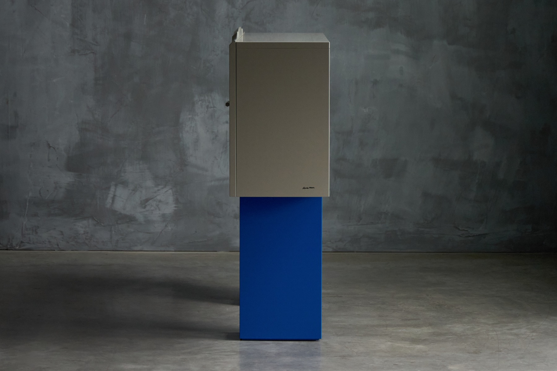 Bold postmodern bar cabinet designed by Mendini
