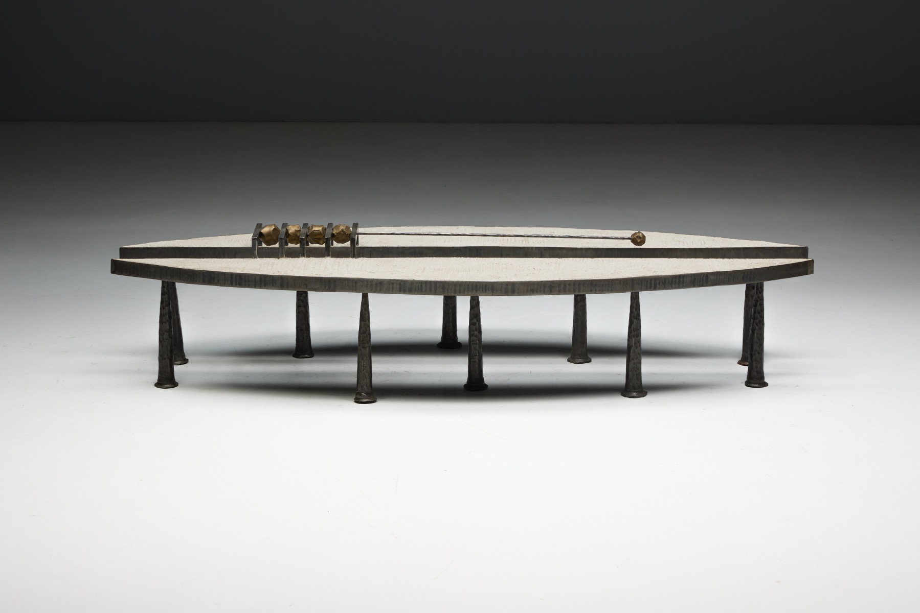 Brutalist furniture coffee table by Thomas Serruys from 2019