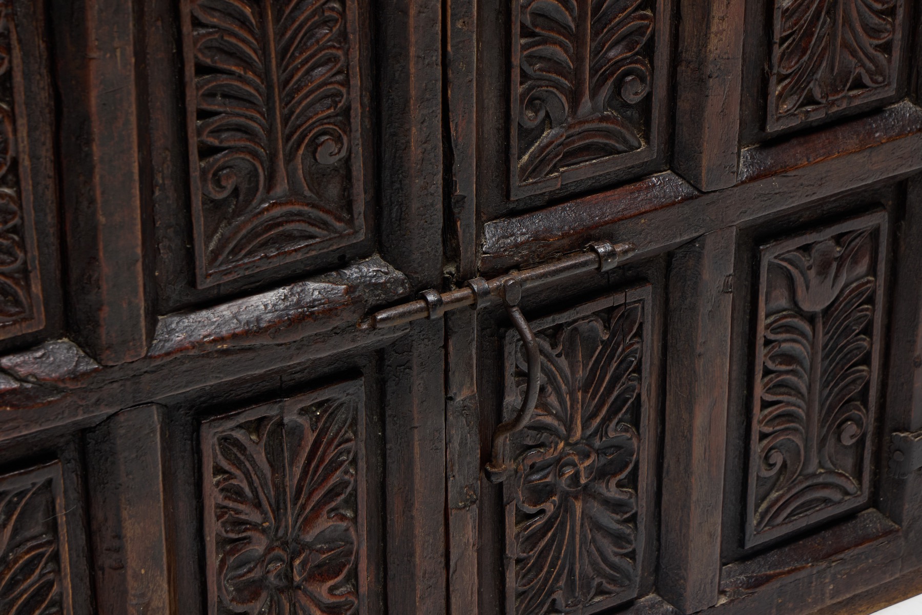 Collectible carved cupboard crafted in the 1700s