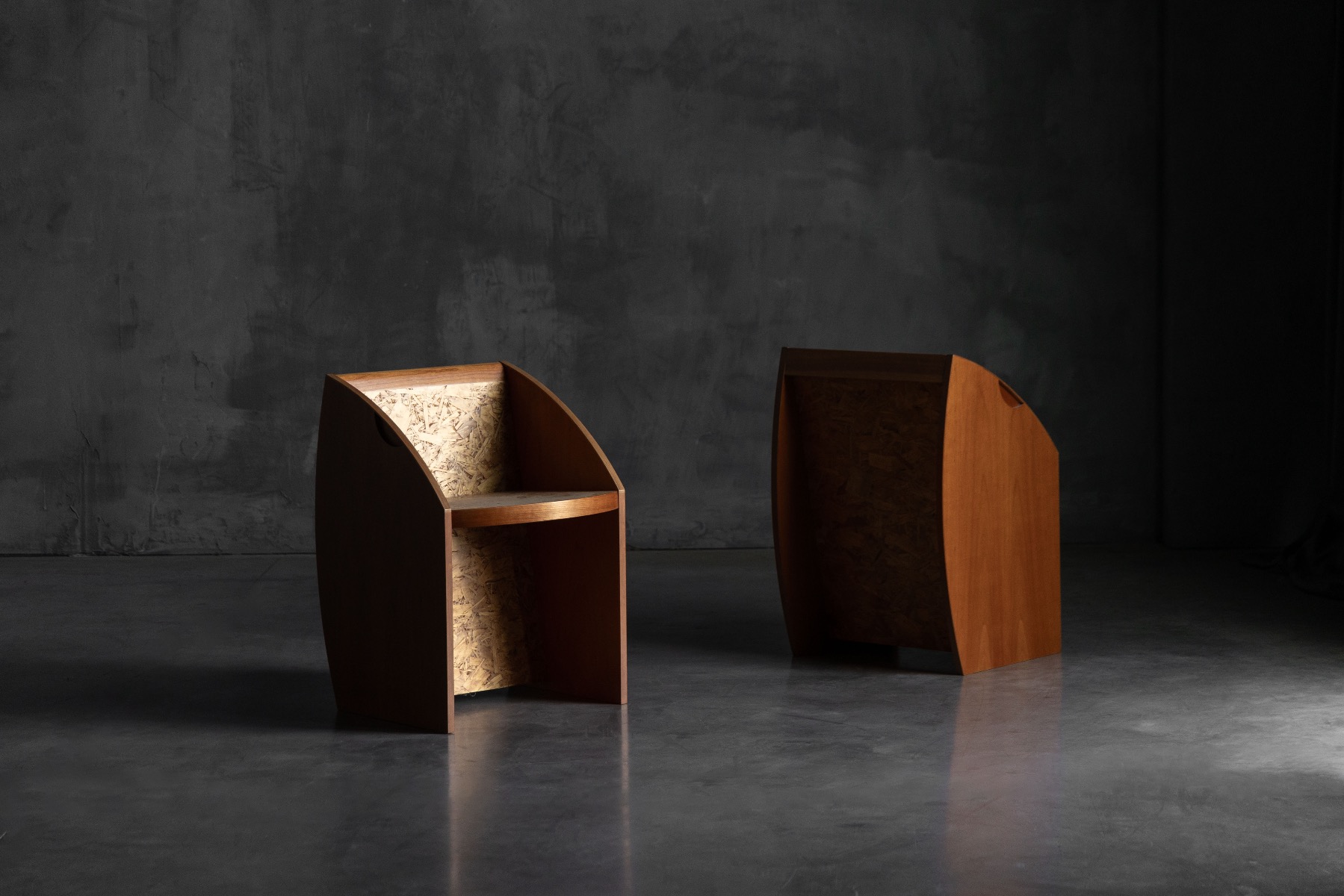 Collectible postmodern chairs with graphic design
