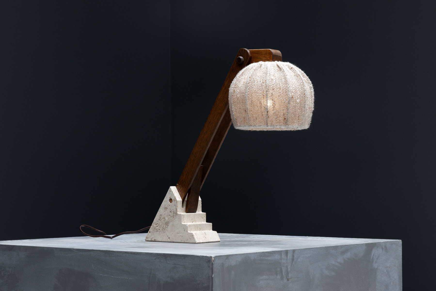 Statement brutalist lighting piece from the 1960s