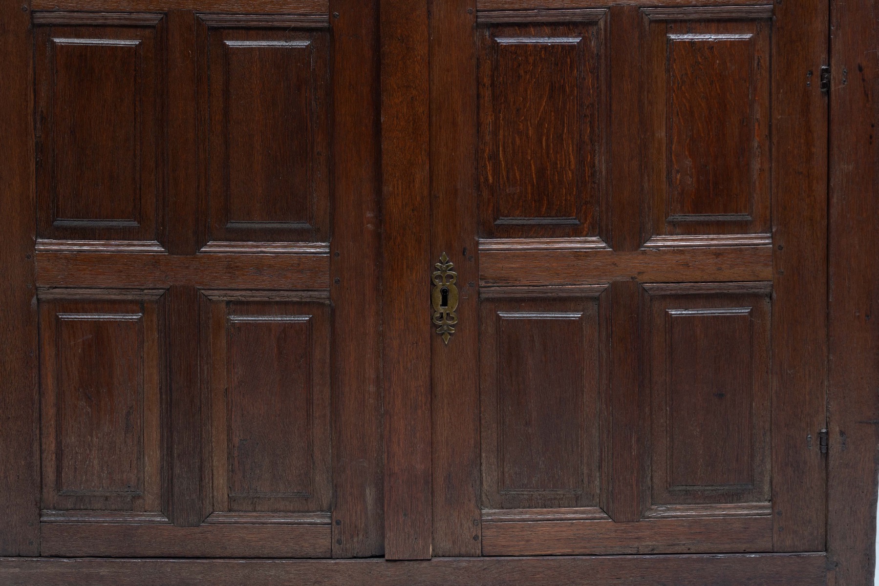 Historic oak cabinet dating to the 1700s