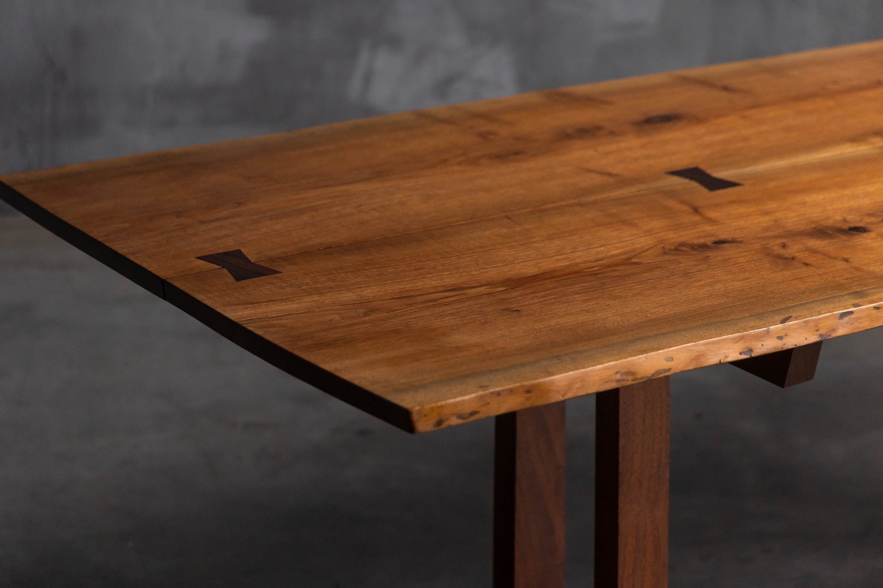 Organic form dining table from the Nakashima tradition