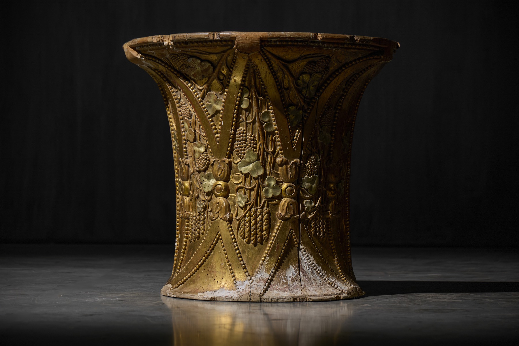 Museum level 18th century Rococo giltwood console
