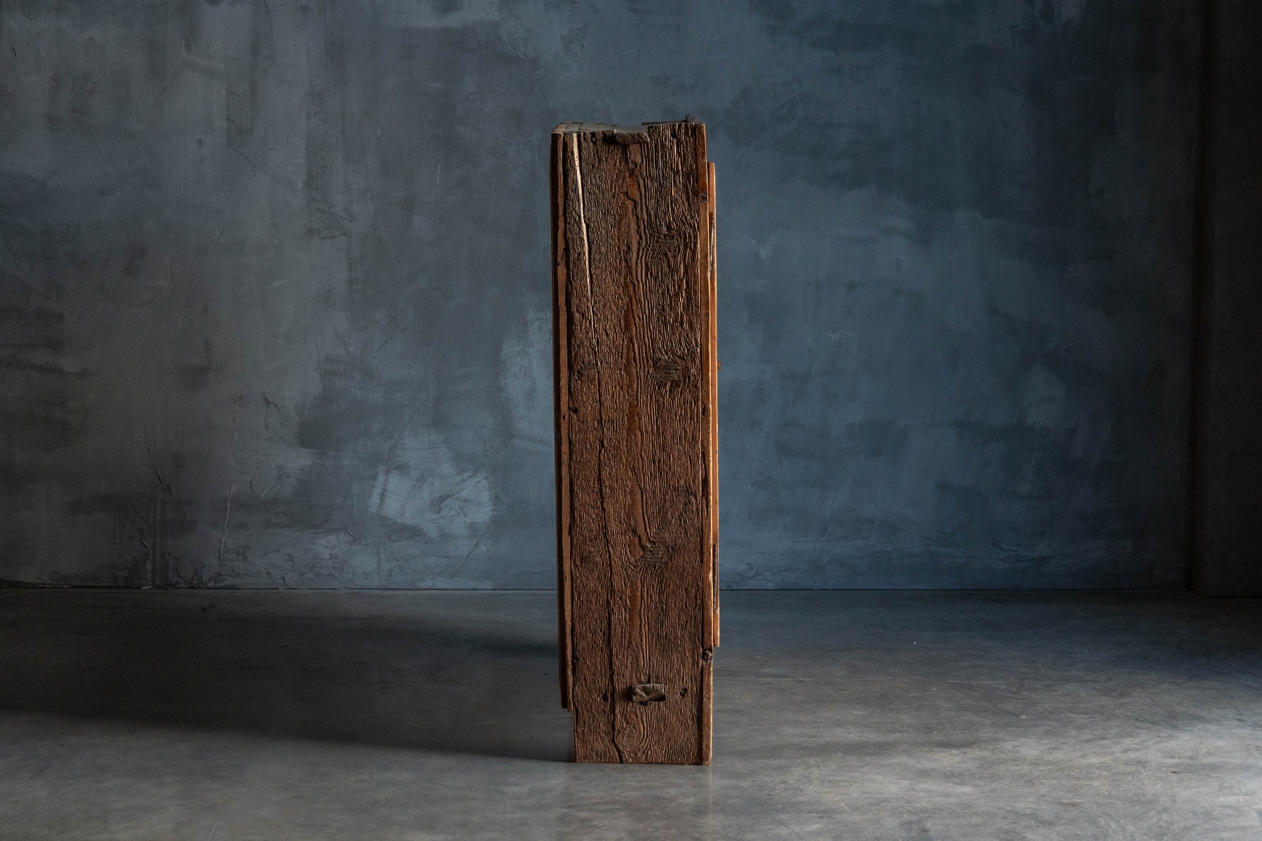Rustic vernacular cabinet with historic character