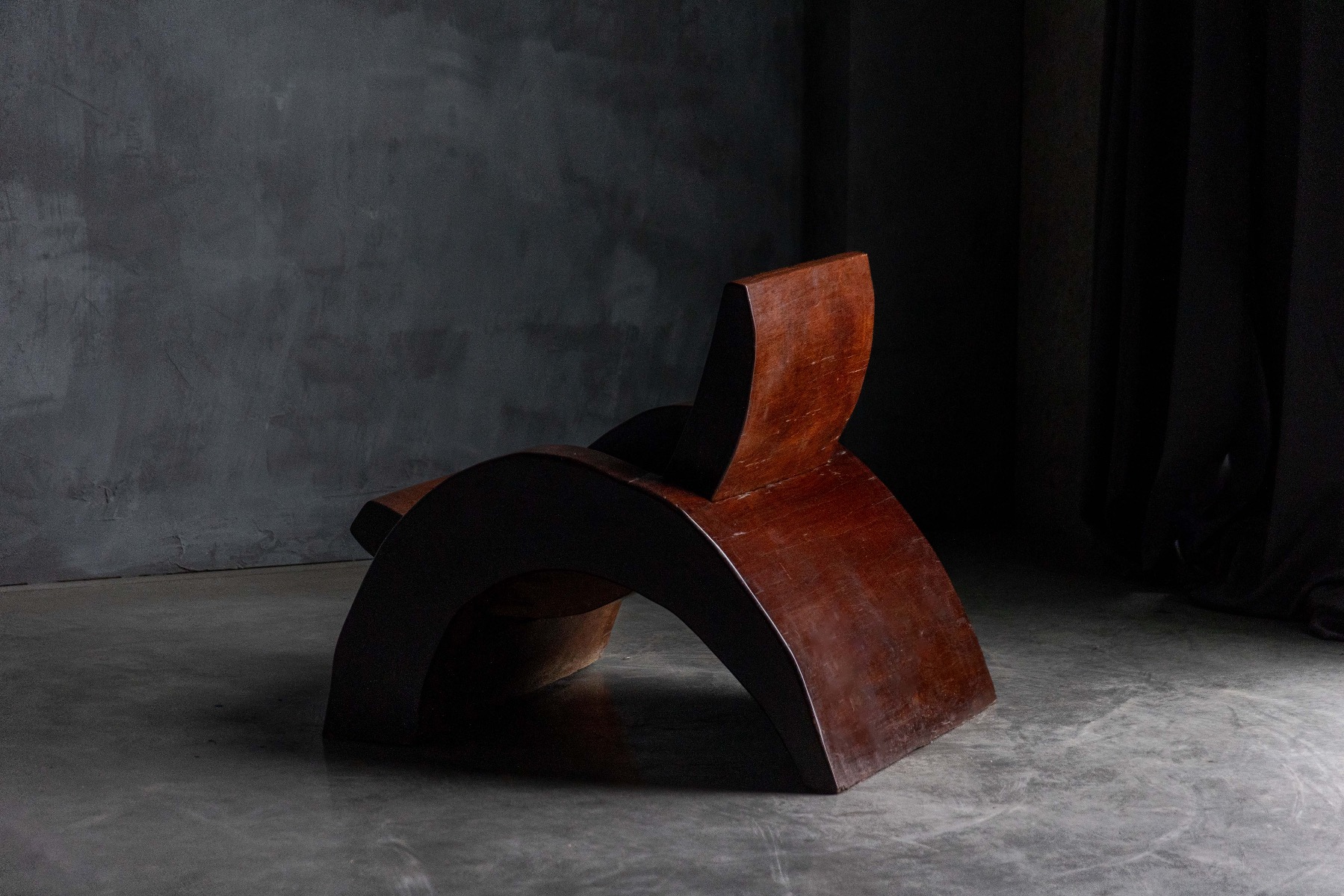 Gallery level Brazilian modernist armchairs