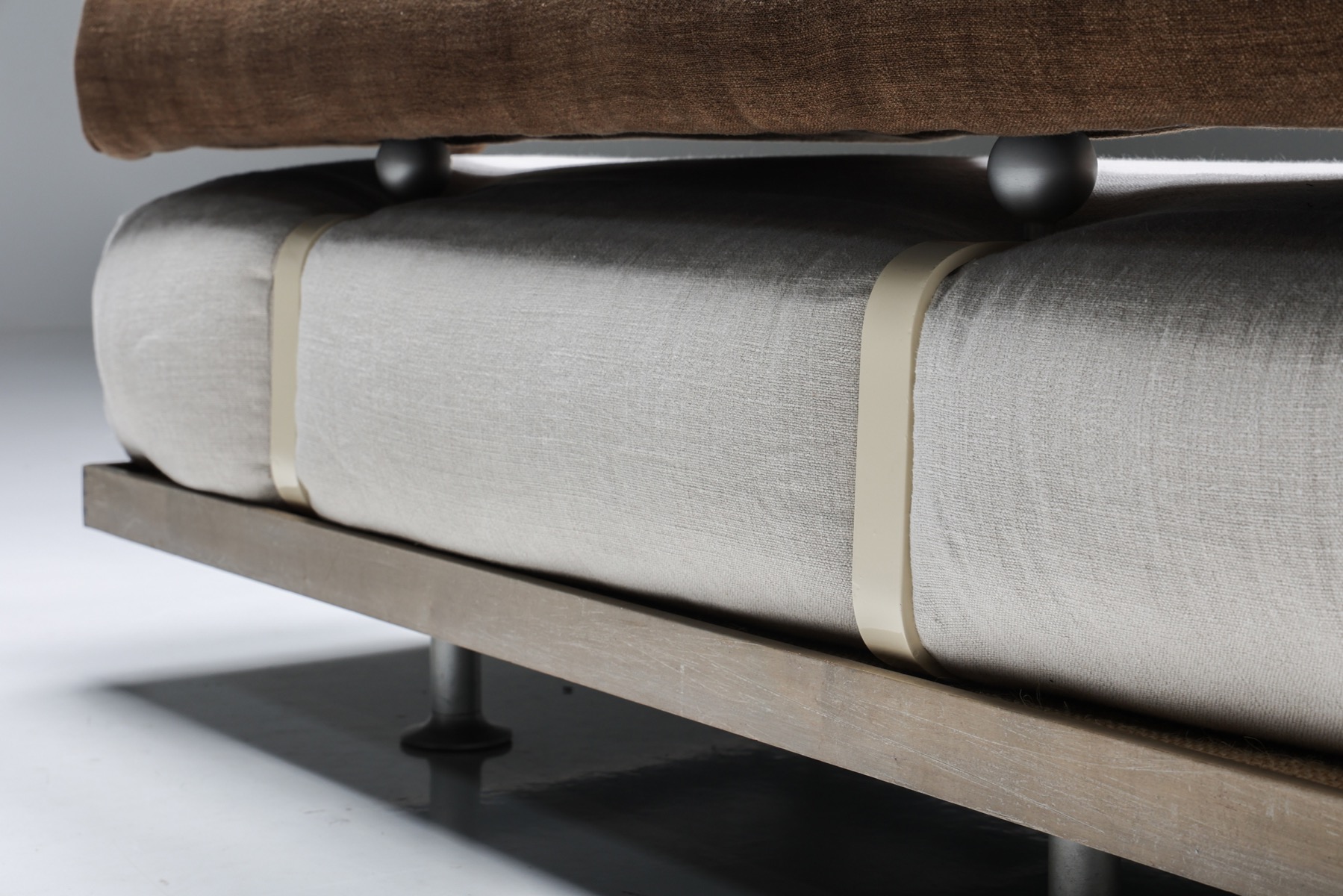 Sleek postmodern sectional sofa in Italian design