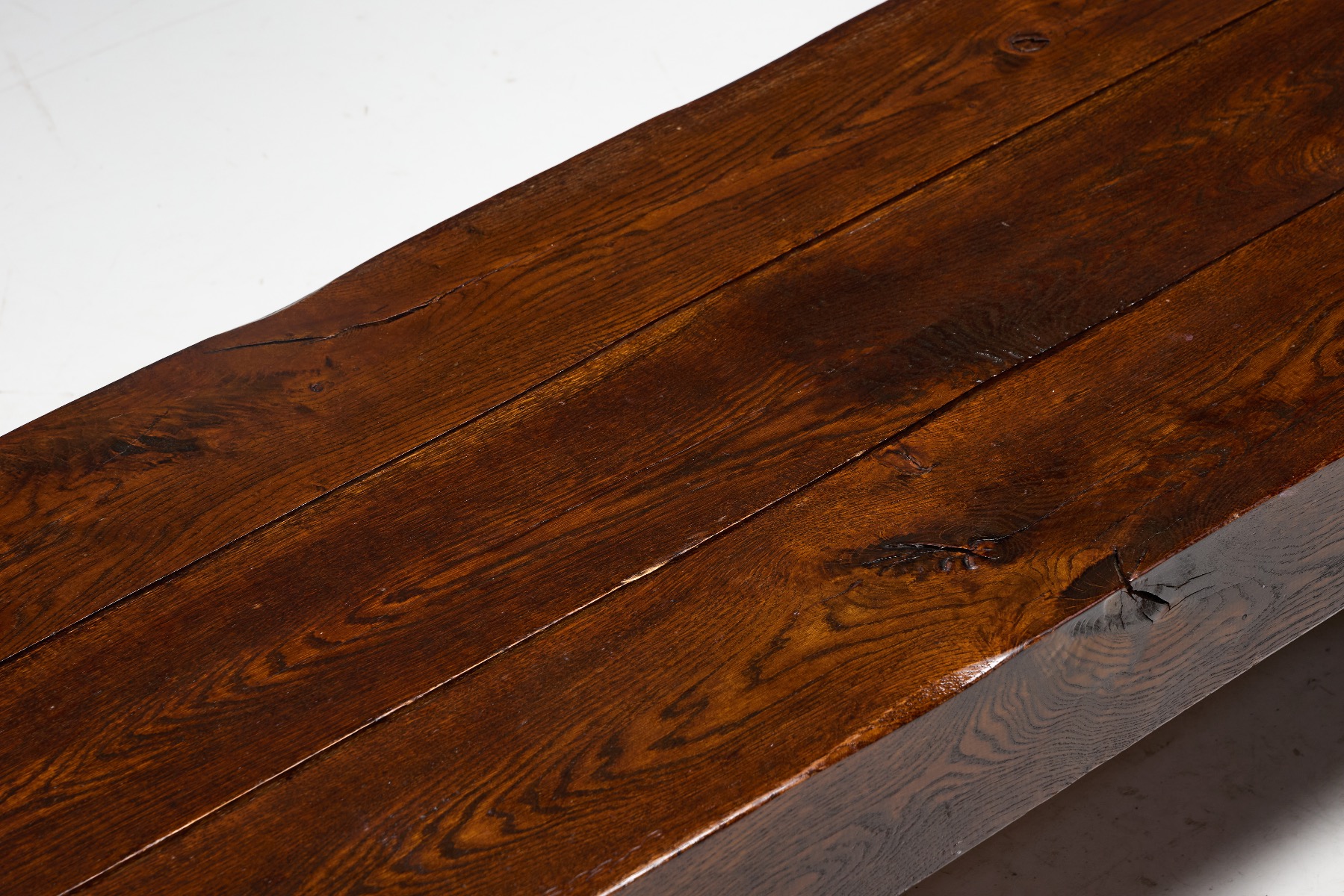 Solid form brutalist coffee table from the 1950s