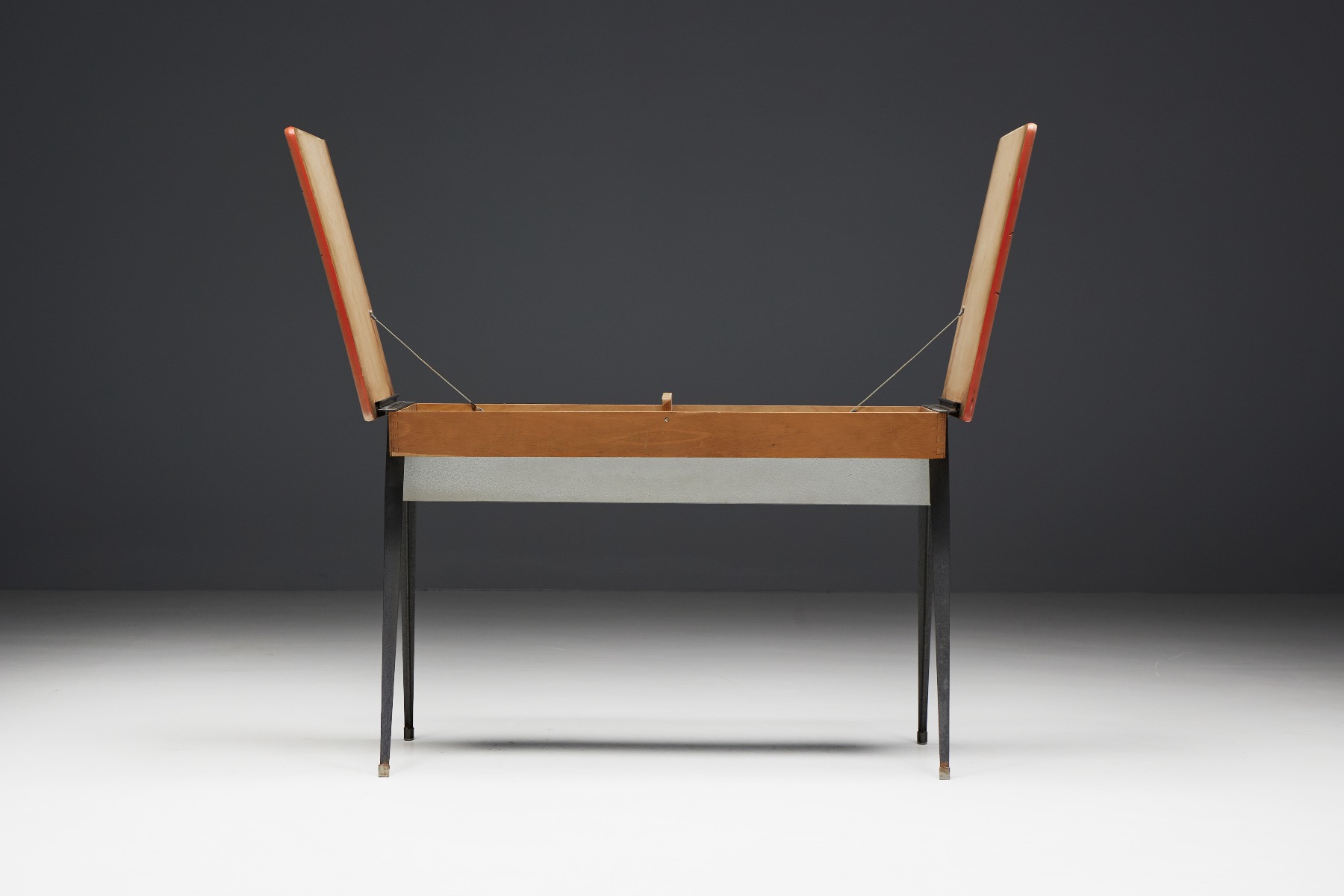 Solid wood mid century desk