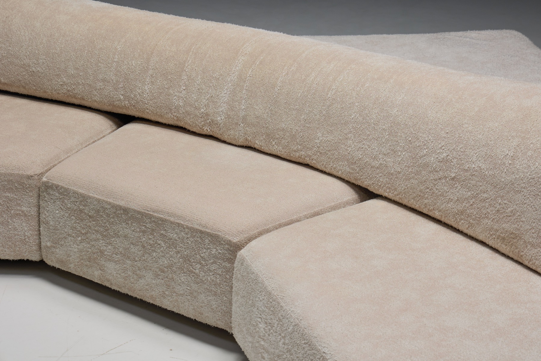 Architectural sculptural sofa by Francesco Binfaré