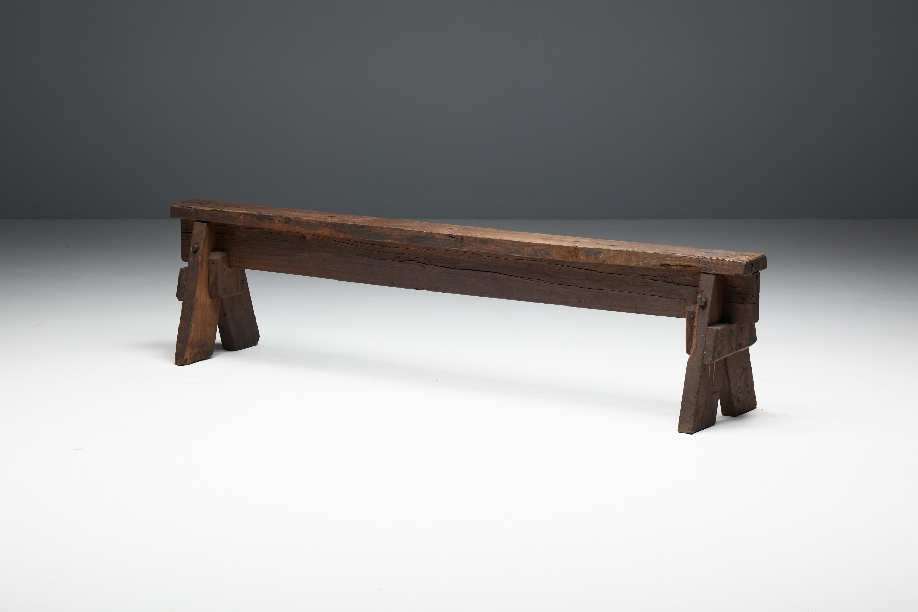 19th century farmhouse folk benches