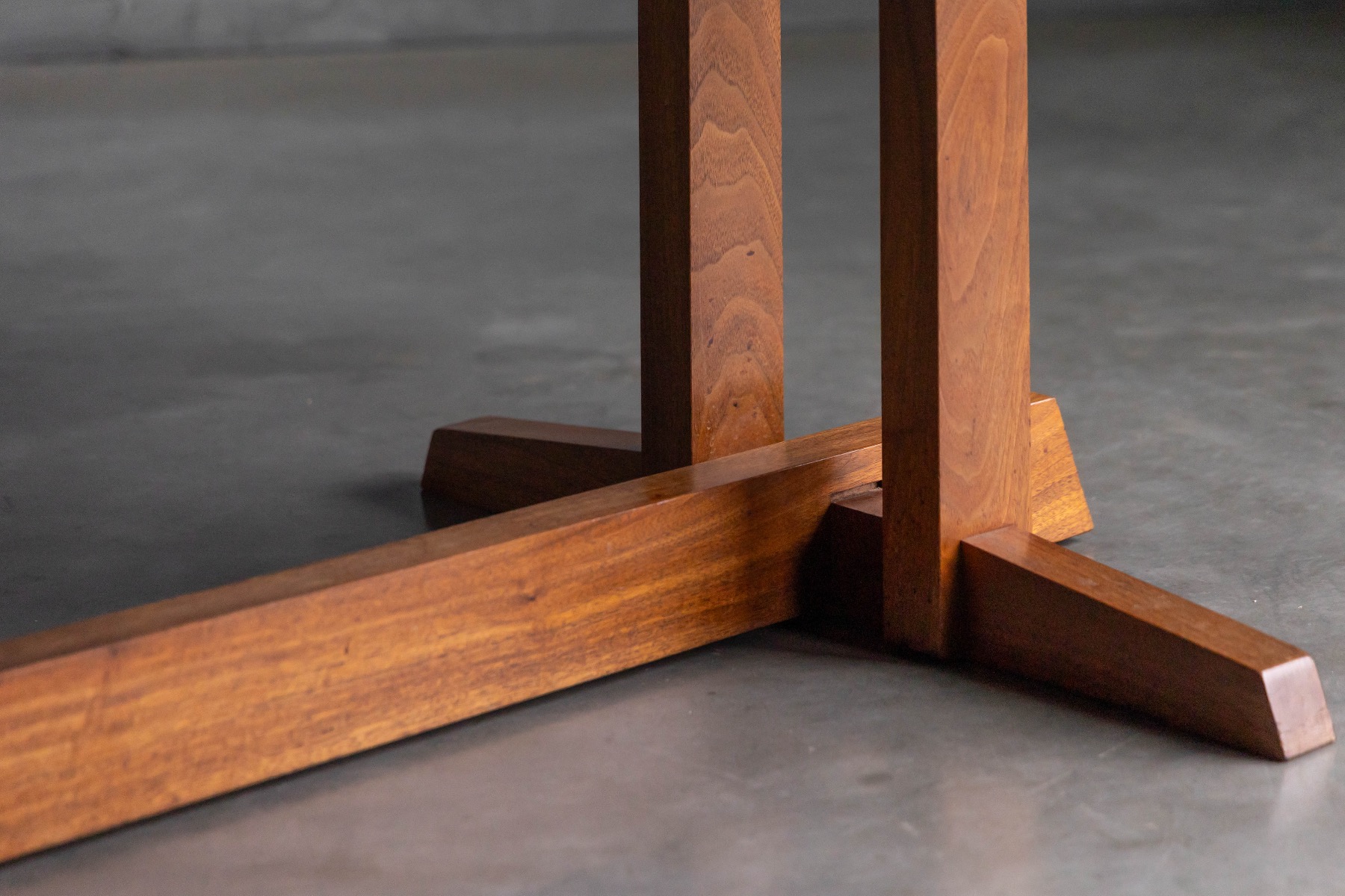 American modern dining table by Mira Nakashima