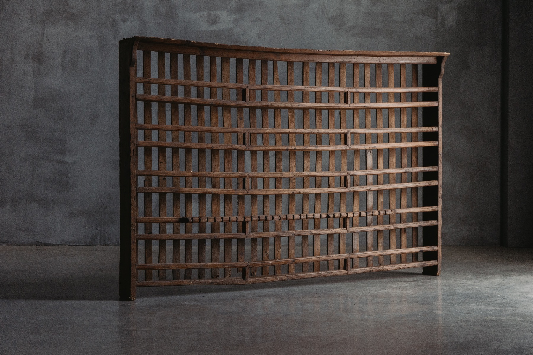 Antique rural storage shelving 19th century