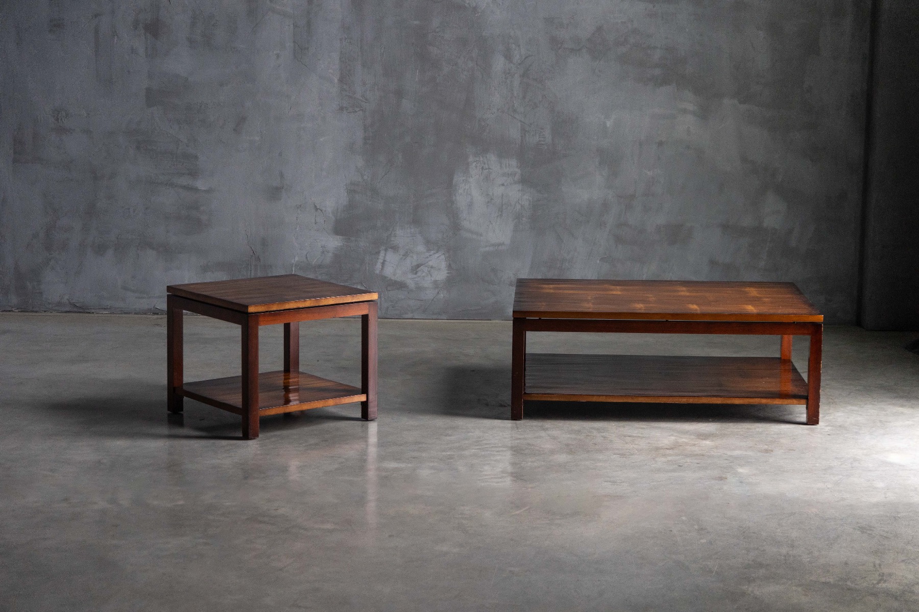 Asian inspired bamboo side table with organic form