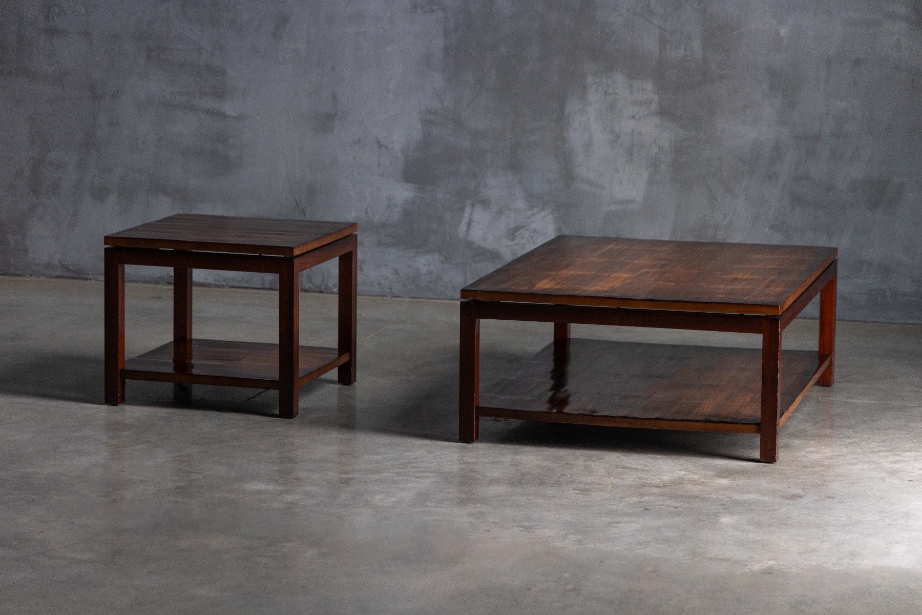 Handcrafted bamboo coffee table with serene presence