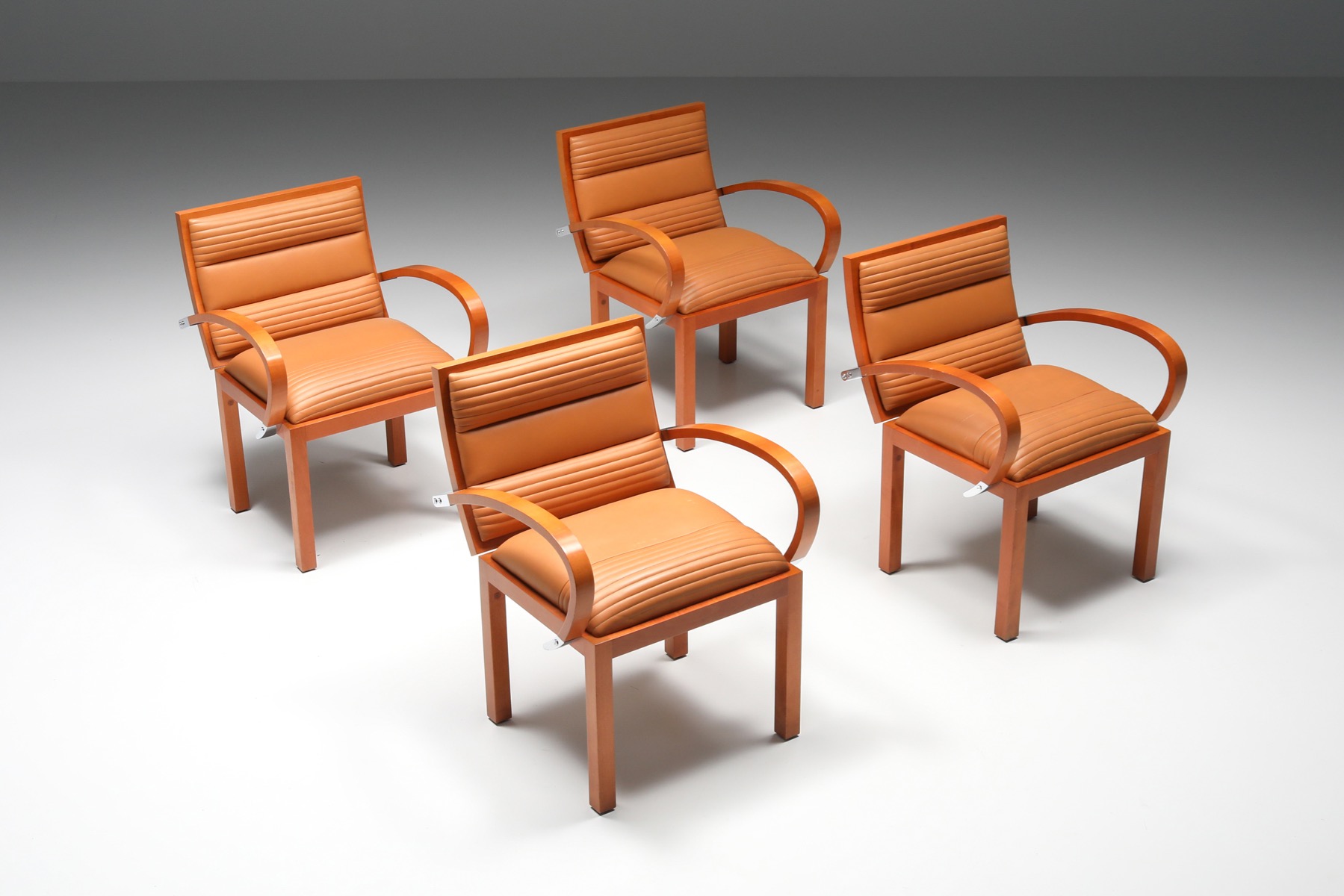 Iconic Spanish design armchairs from the 1980s