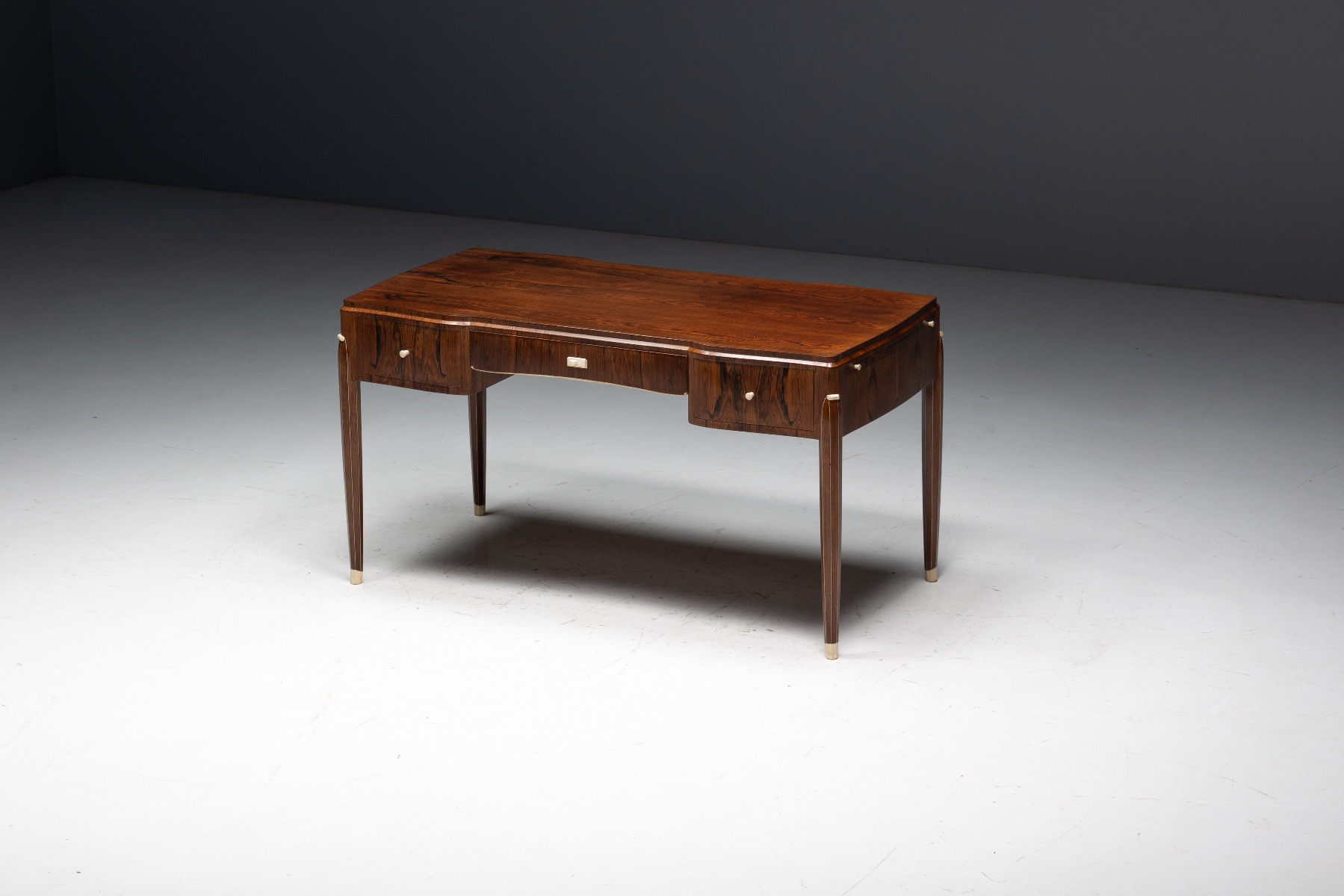 Collectible Art Deco desk designed by Jules Leleu