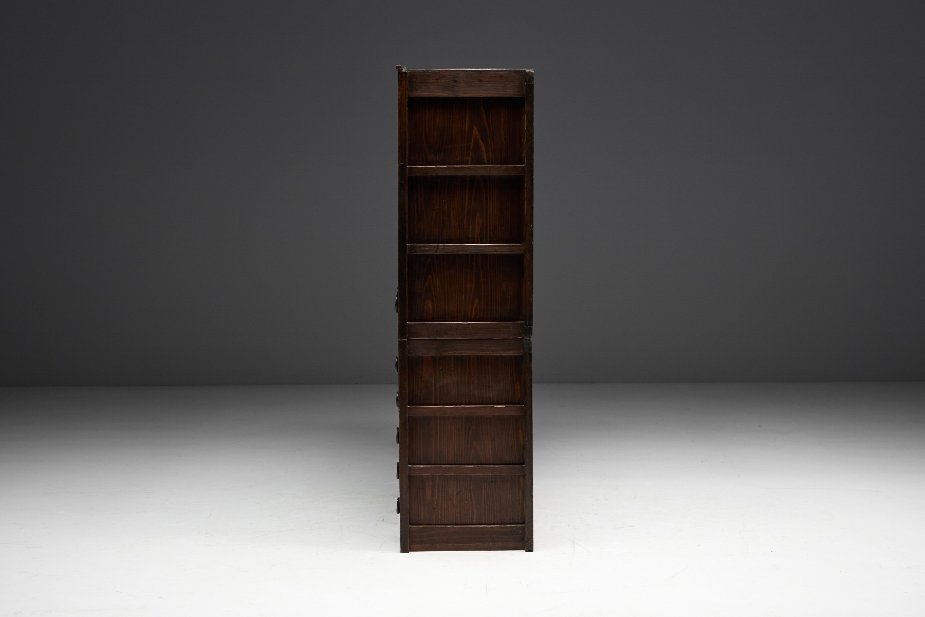 Collectible Japanese Mizayu Tansu cabinet from the 19th century