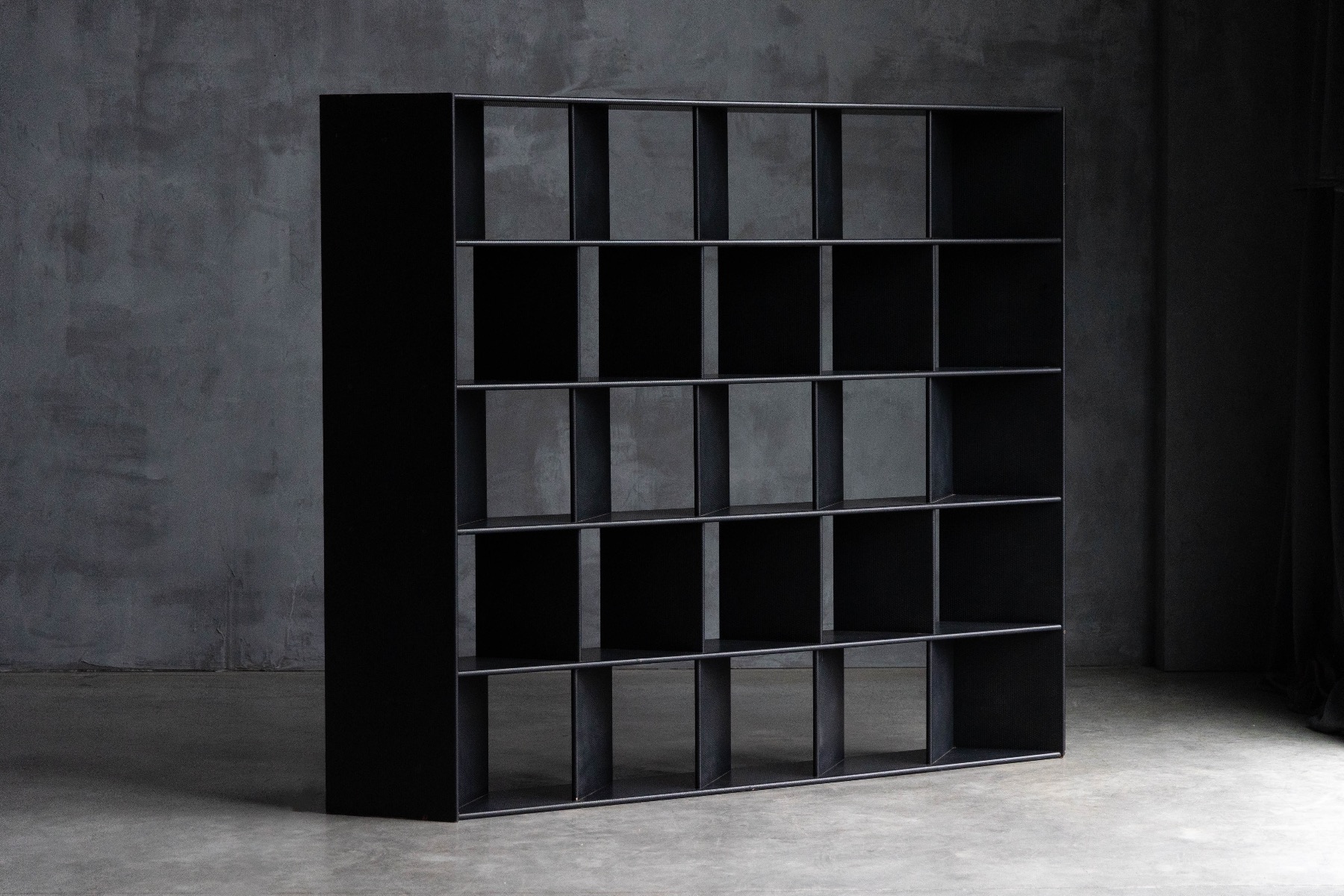 Open display postmodern shelving unit