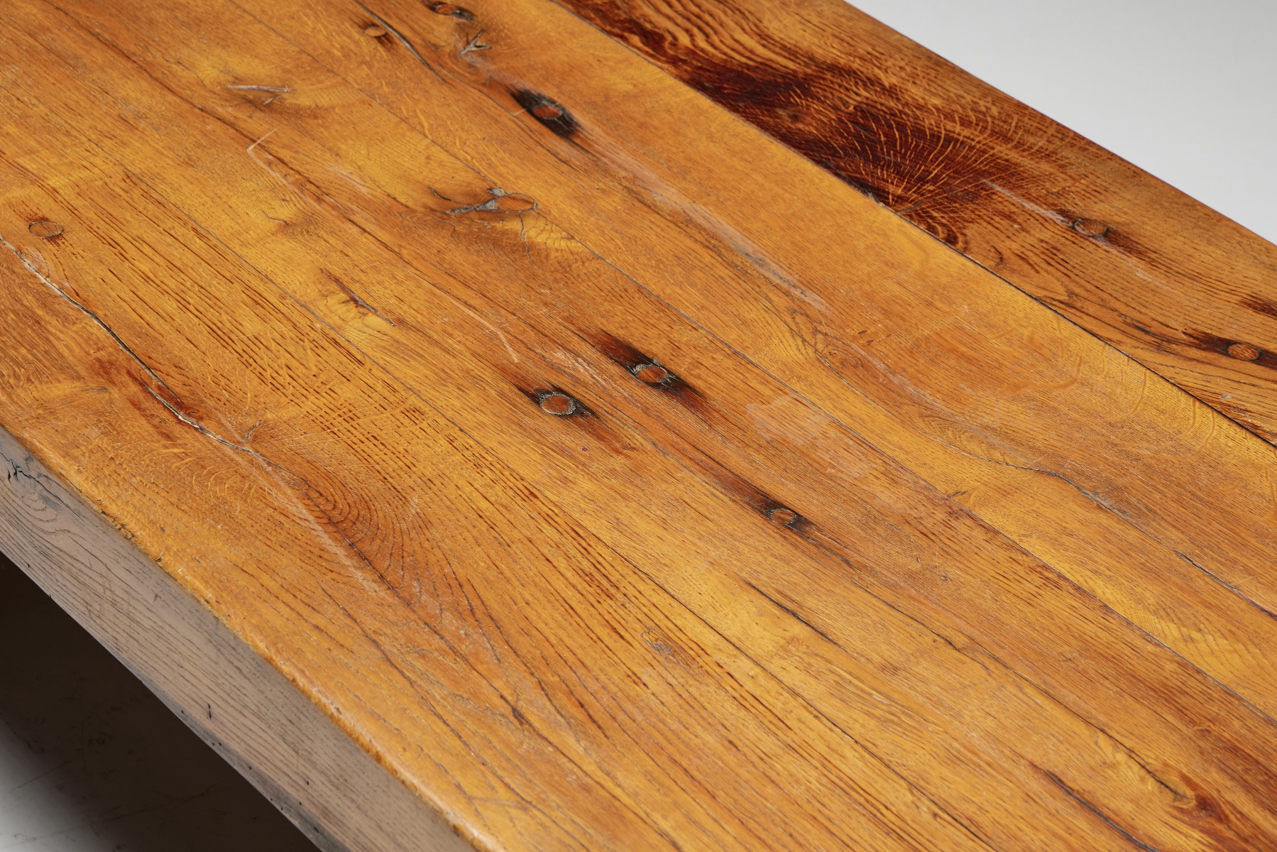 Country style rustic coffee table in wood
