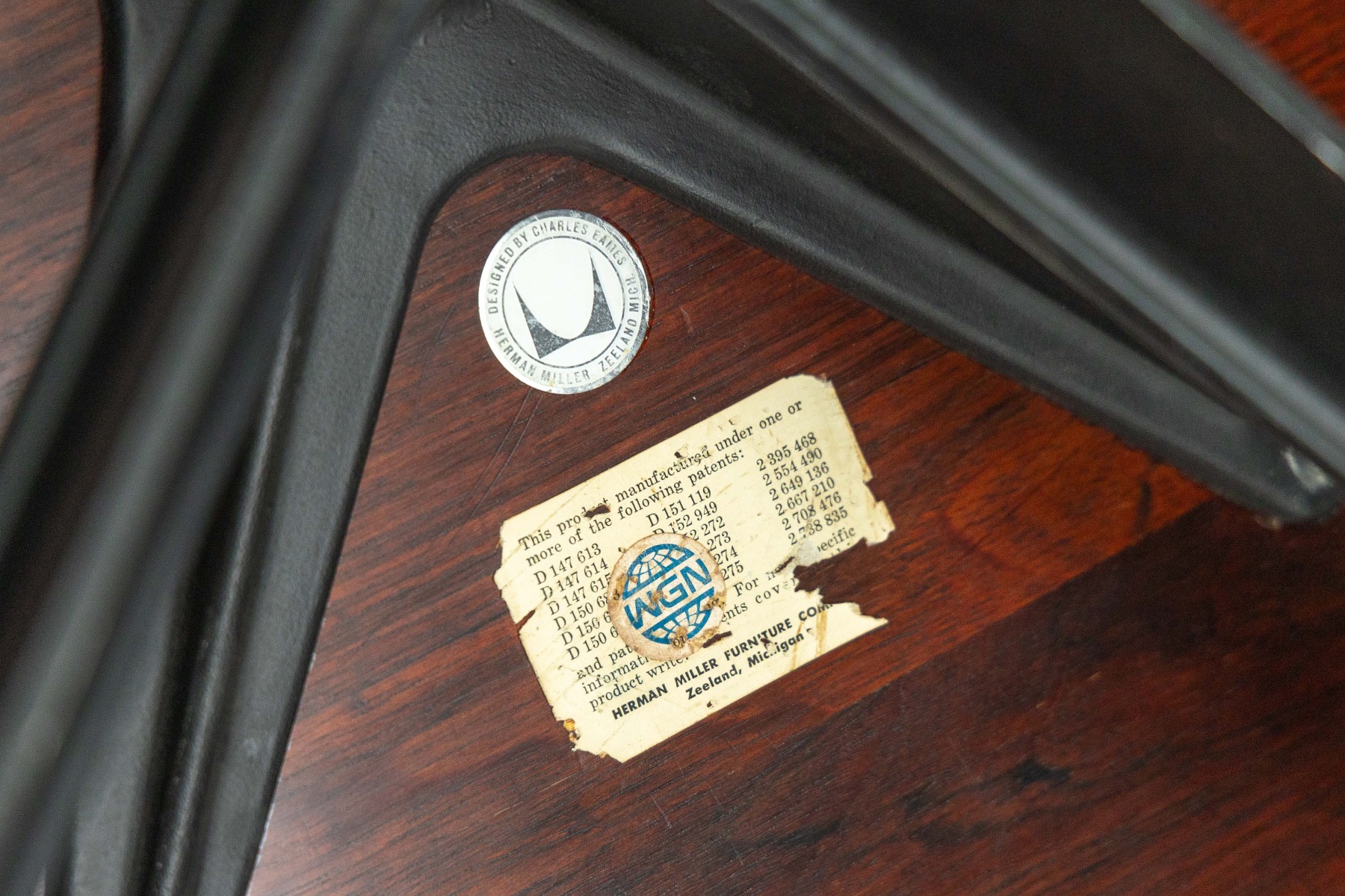 Early Herman Miller Eames Lounge Chair from the 1950s