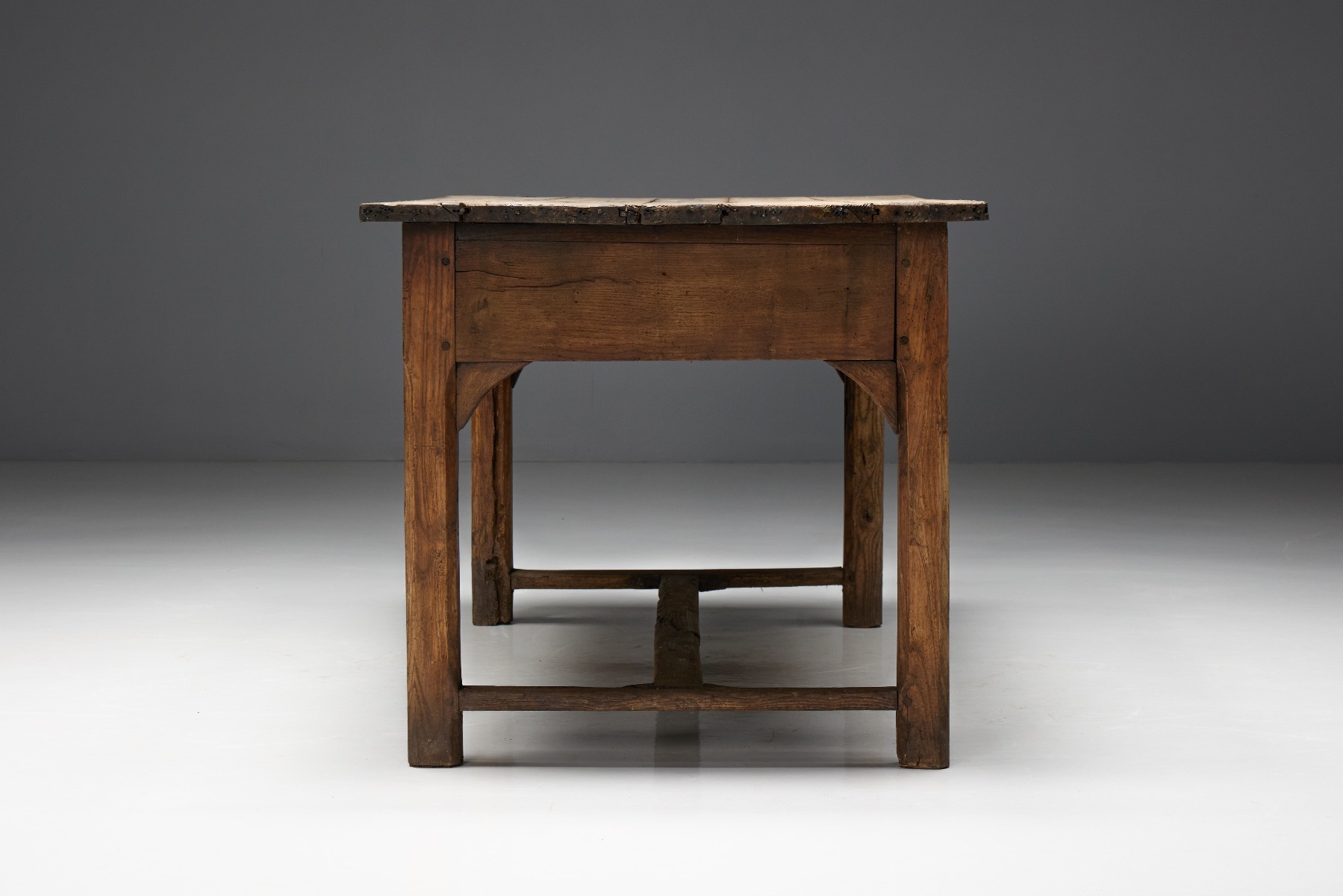Farmhouse primitive dining table 19th century