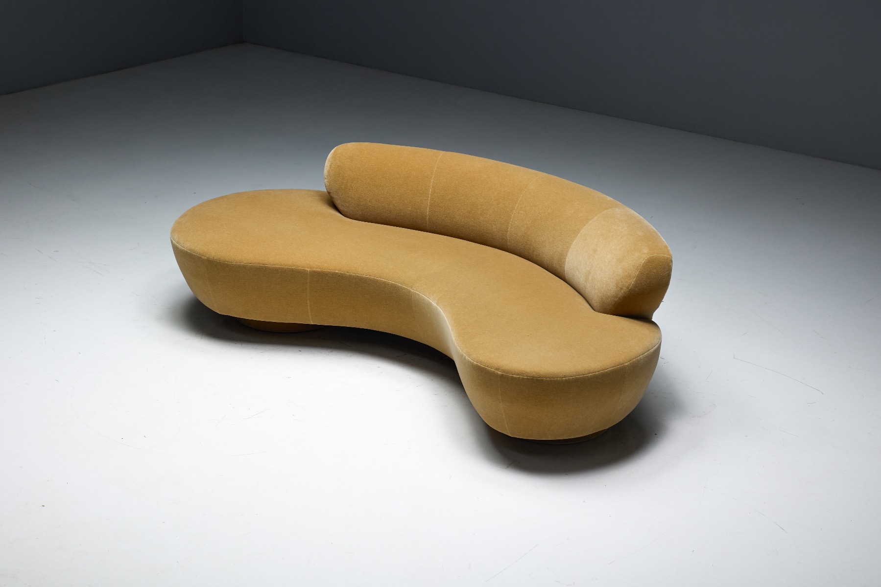 Flowing form Serpentine sofa from the 1980s
