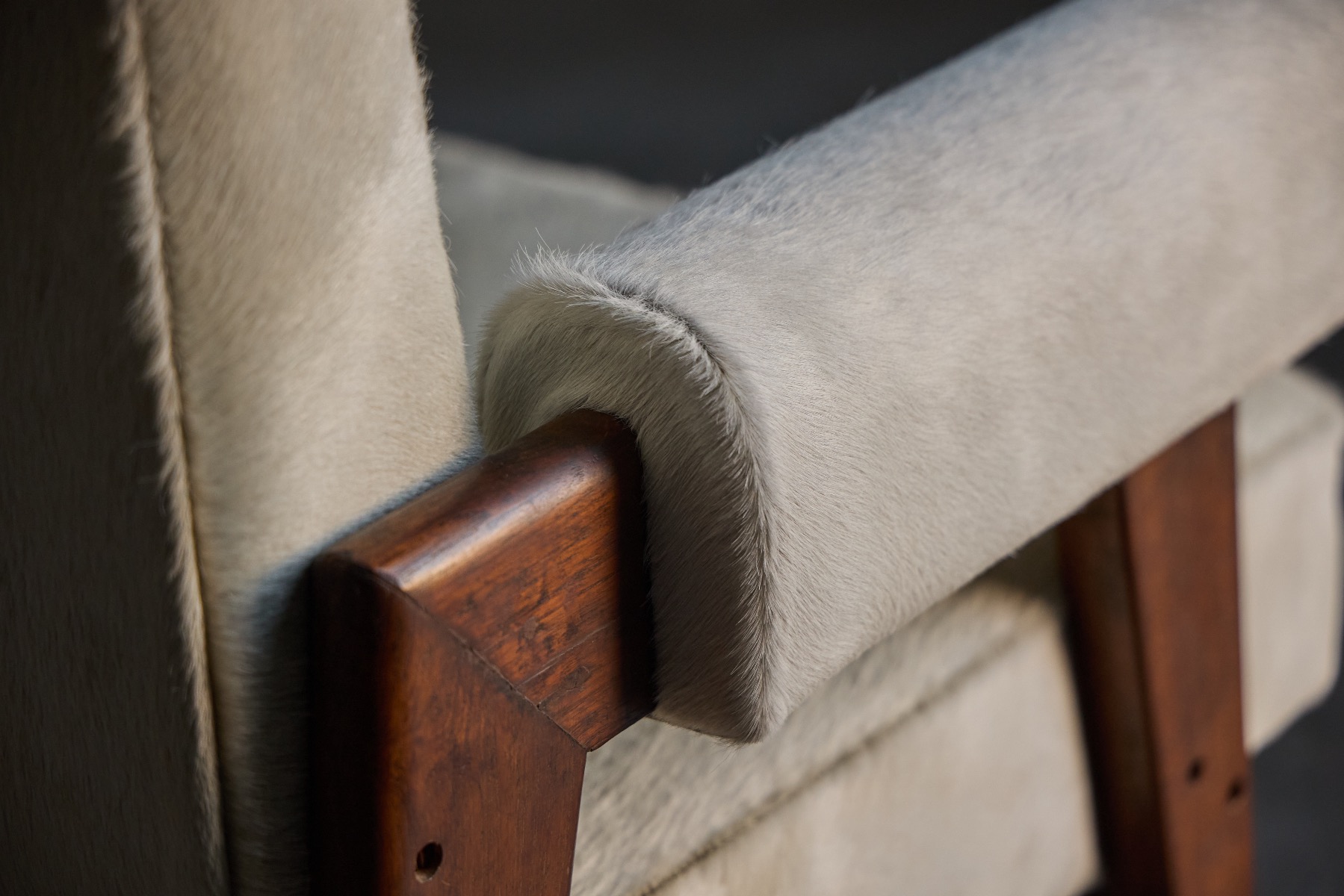 Indian modernist bridge armchair from the 1950s