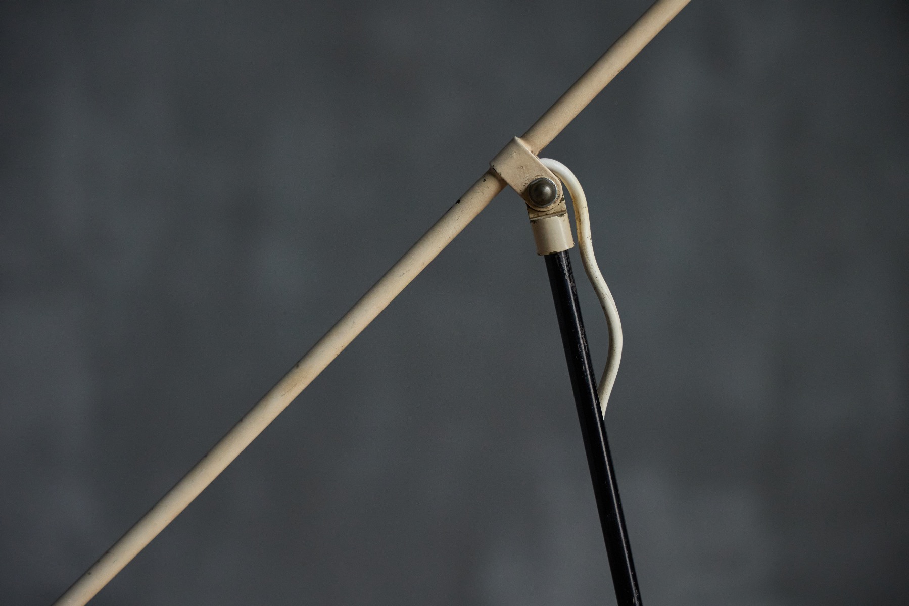 Minimalist Dutch floor lamp with industrial character