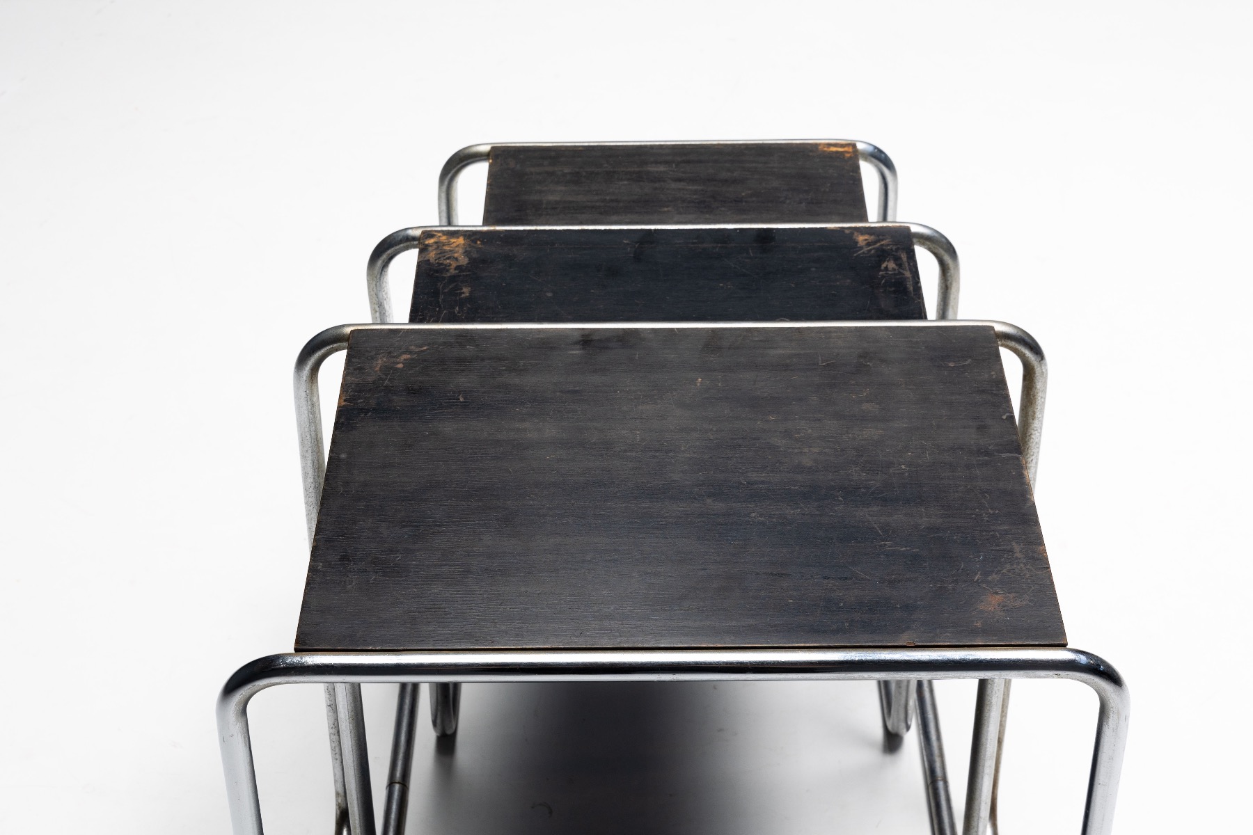 German modernist side tables 1930s