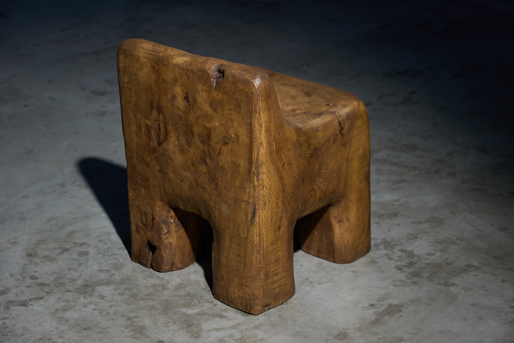 Gallery level handcrafted brutalist seating
