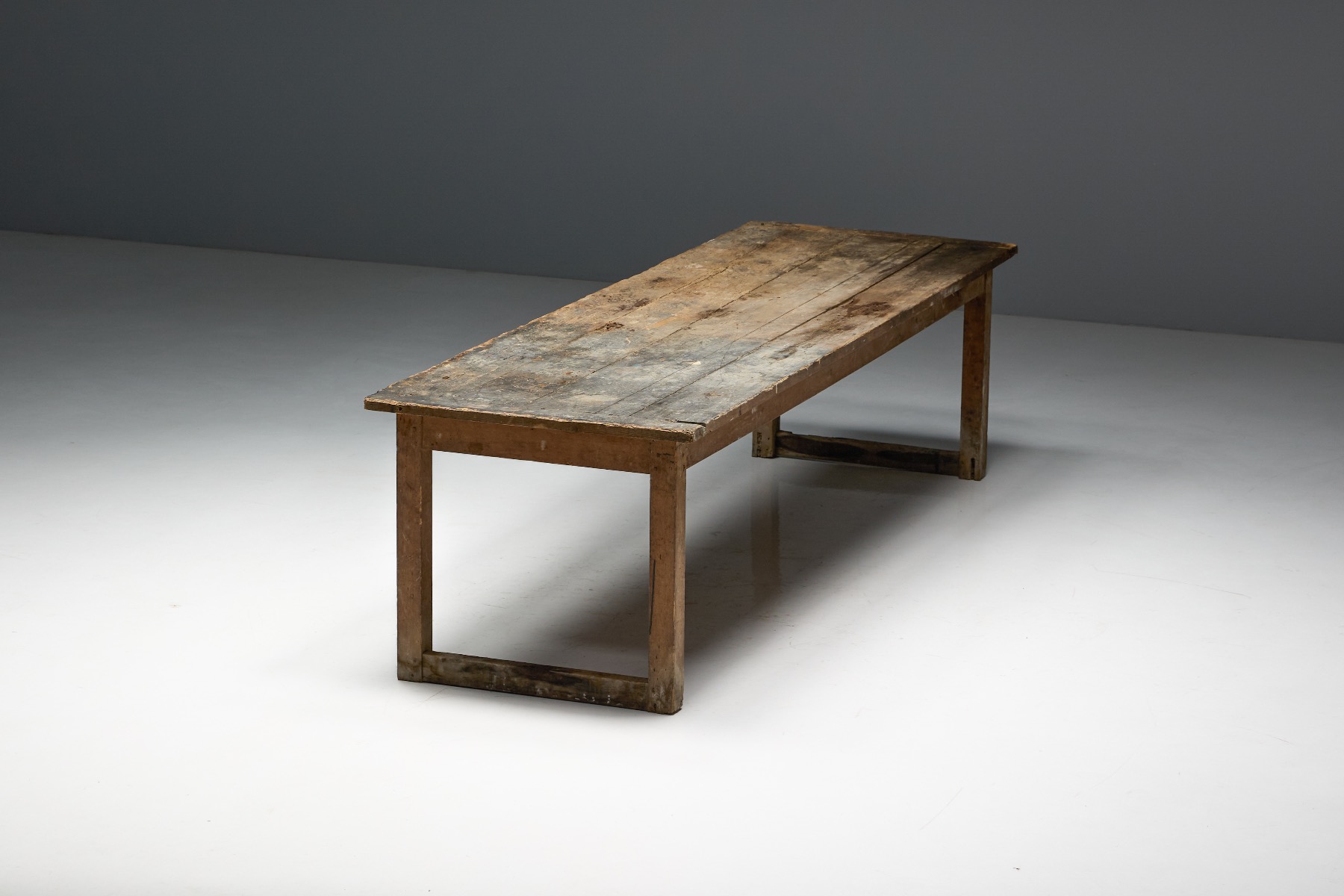Traditional rustic dining table with vernacular appeal