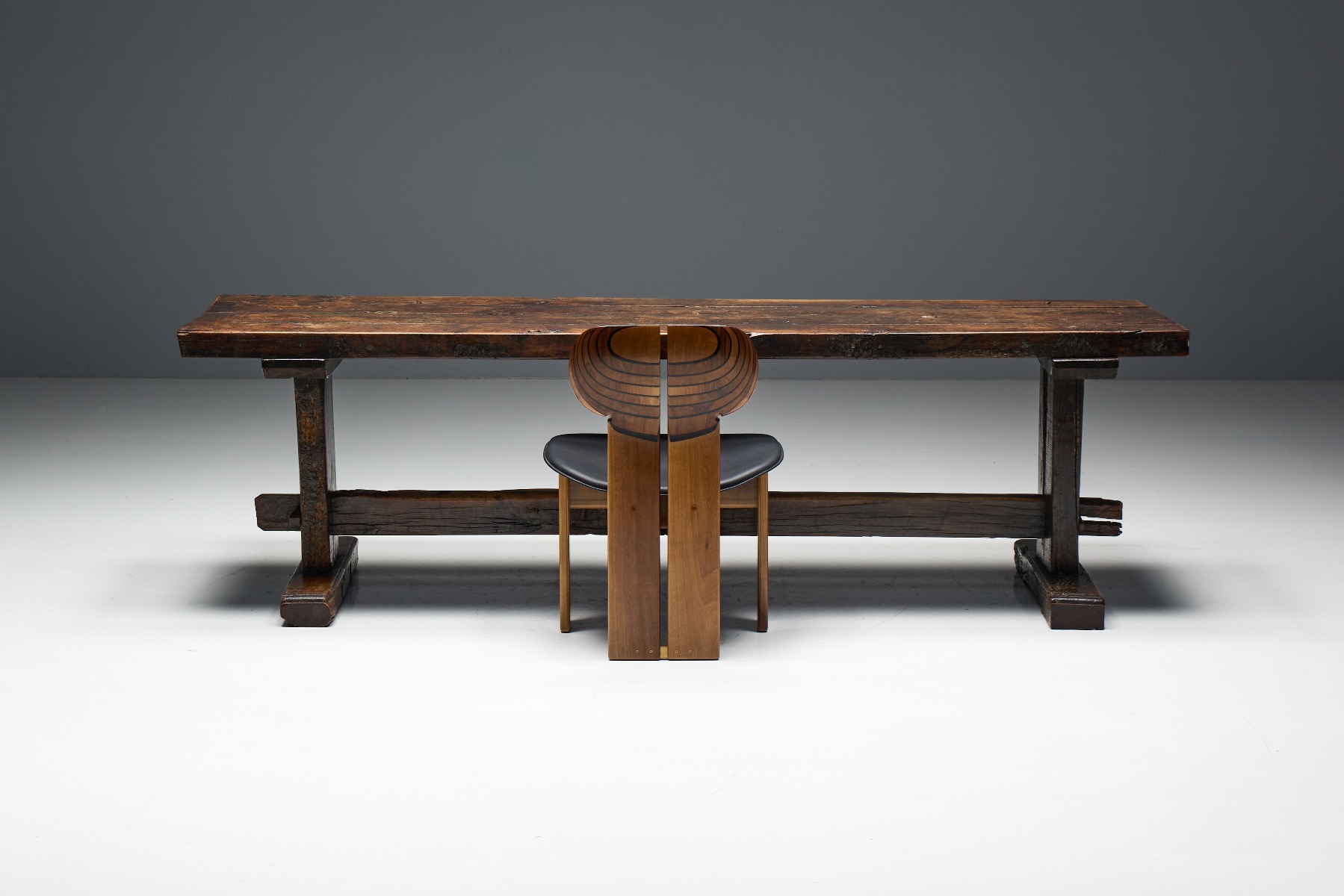 Historic French country table 19th century