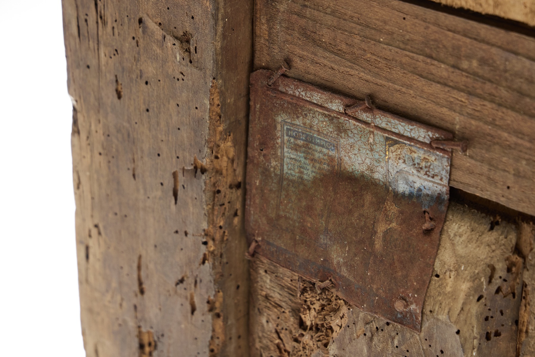 Historic French travail populaire storage cabinet