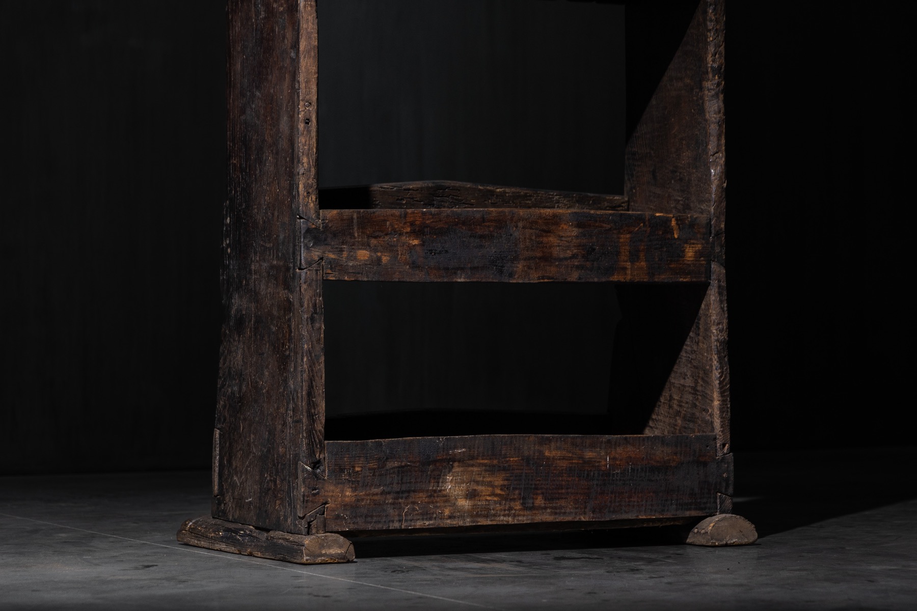 Museum level 19th century folk art bookcase
