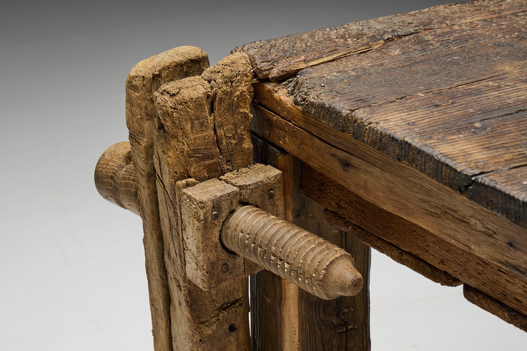 Old country carpenter workbench 1800s