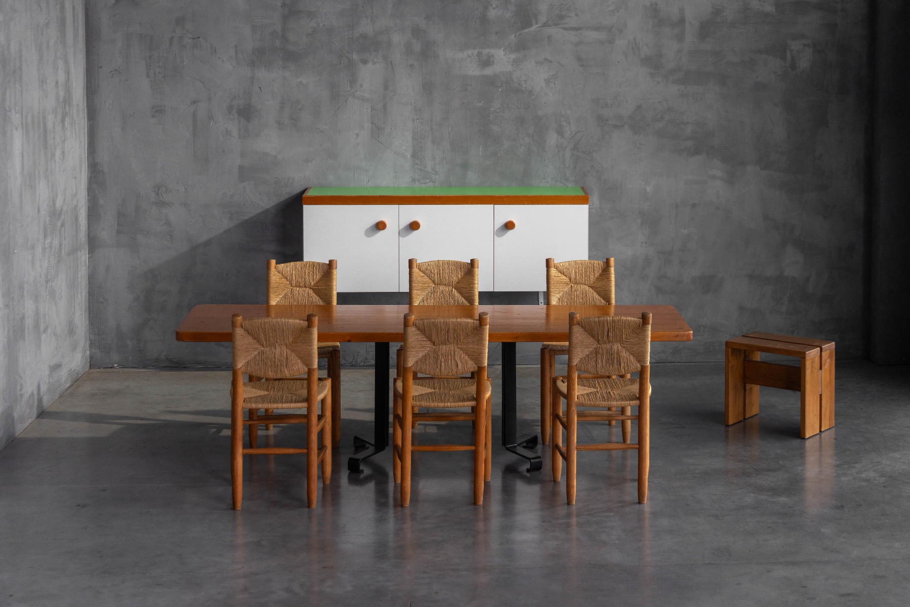 Modernist wall cabinet by Charlotte Perriand for Les Arcs