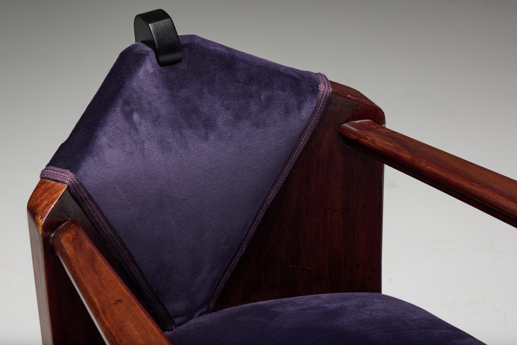 Refined Dutch Art Deco armchair