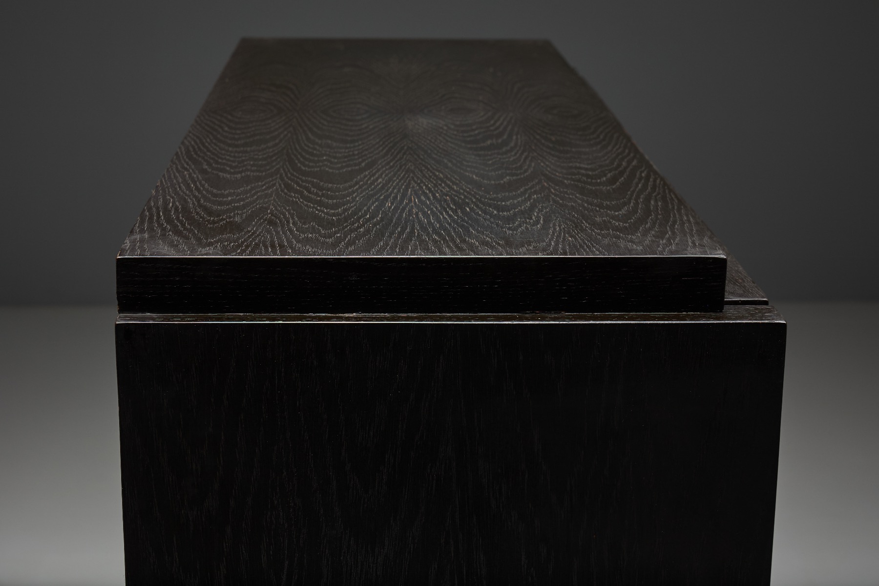 Refined brutalist cabinet by De Coene