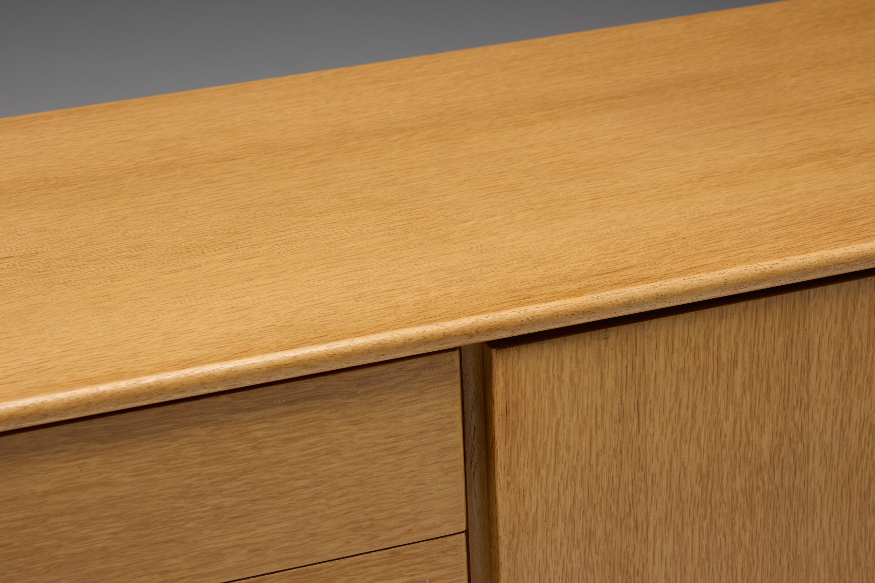 Refined oak sideboard 1960s design