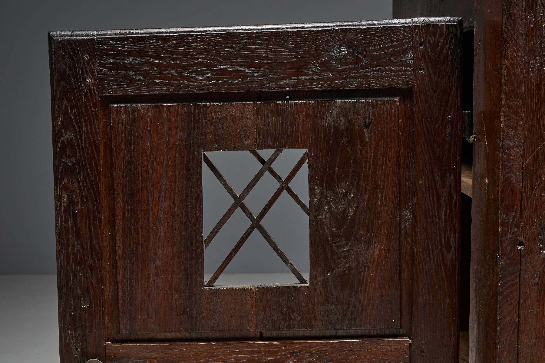 Rustic primitive folk cabinet 19th century
