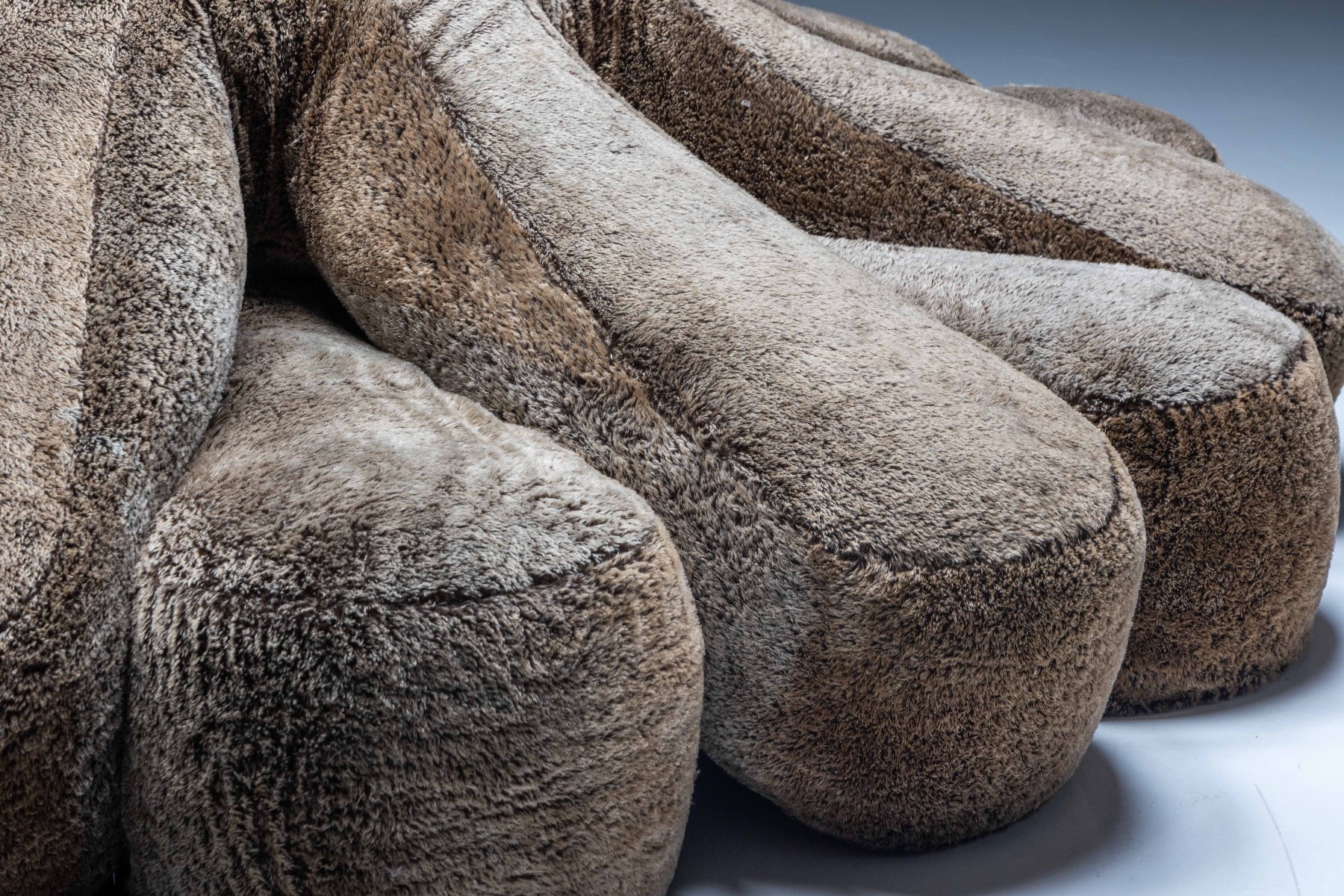 Sculptural textile sofa Edra Aster Papposus, contemporary design