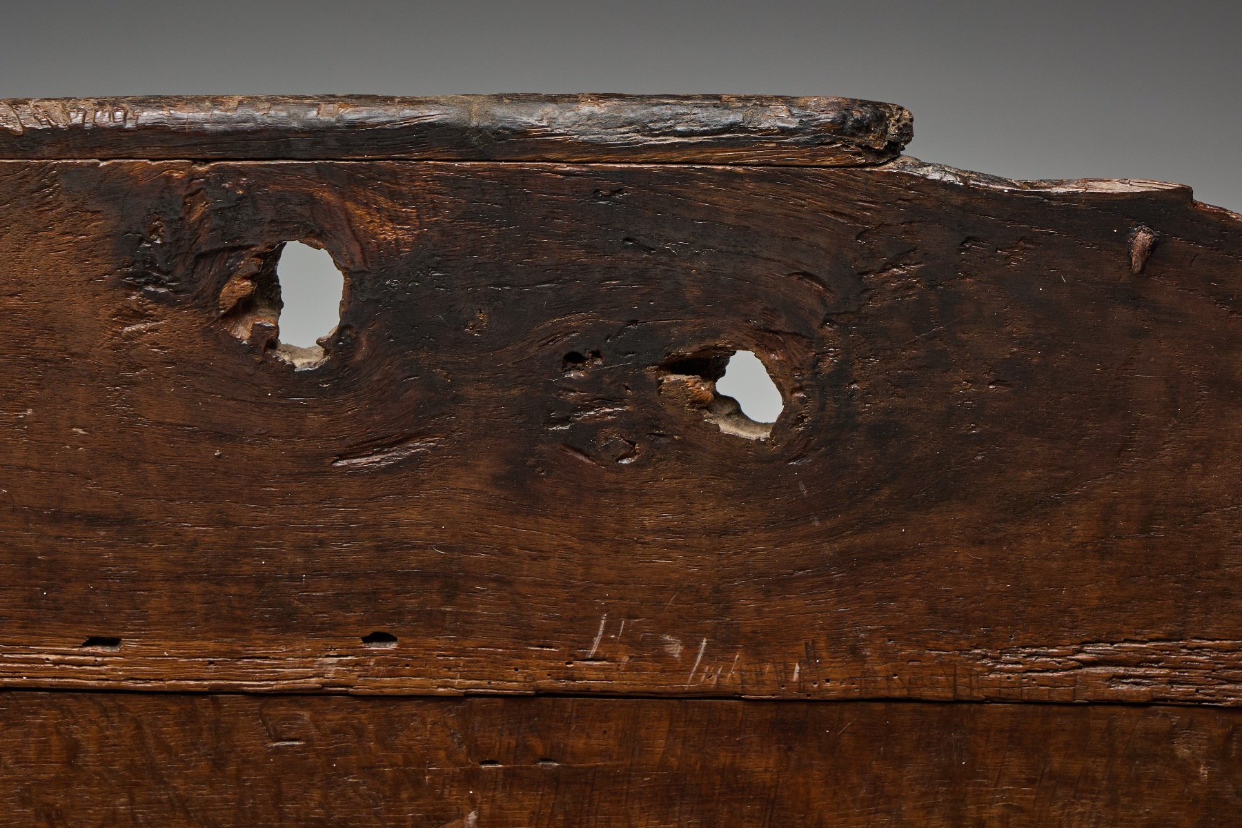 Solid timber wabi sabi bench 19th century
