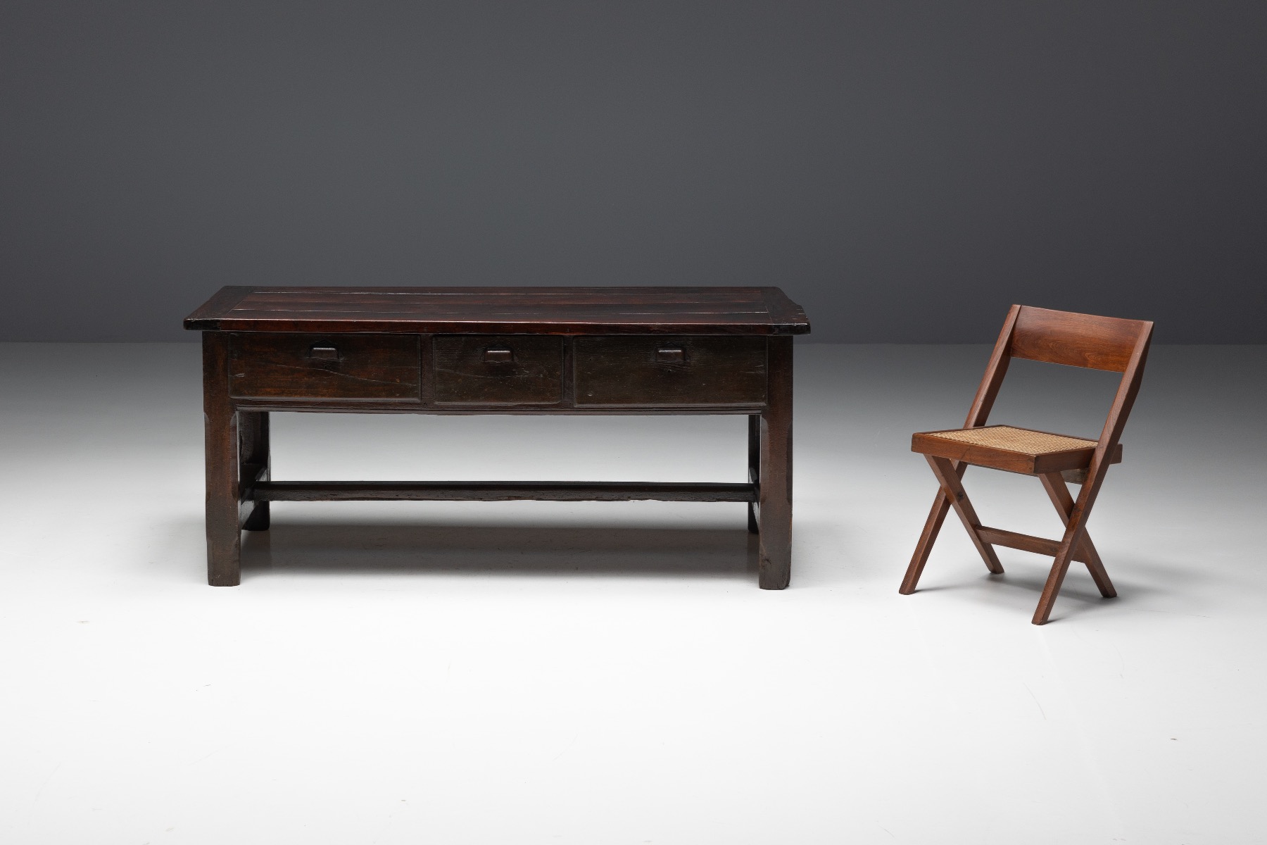 Solid timber wabi sabi console table 1800s
