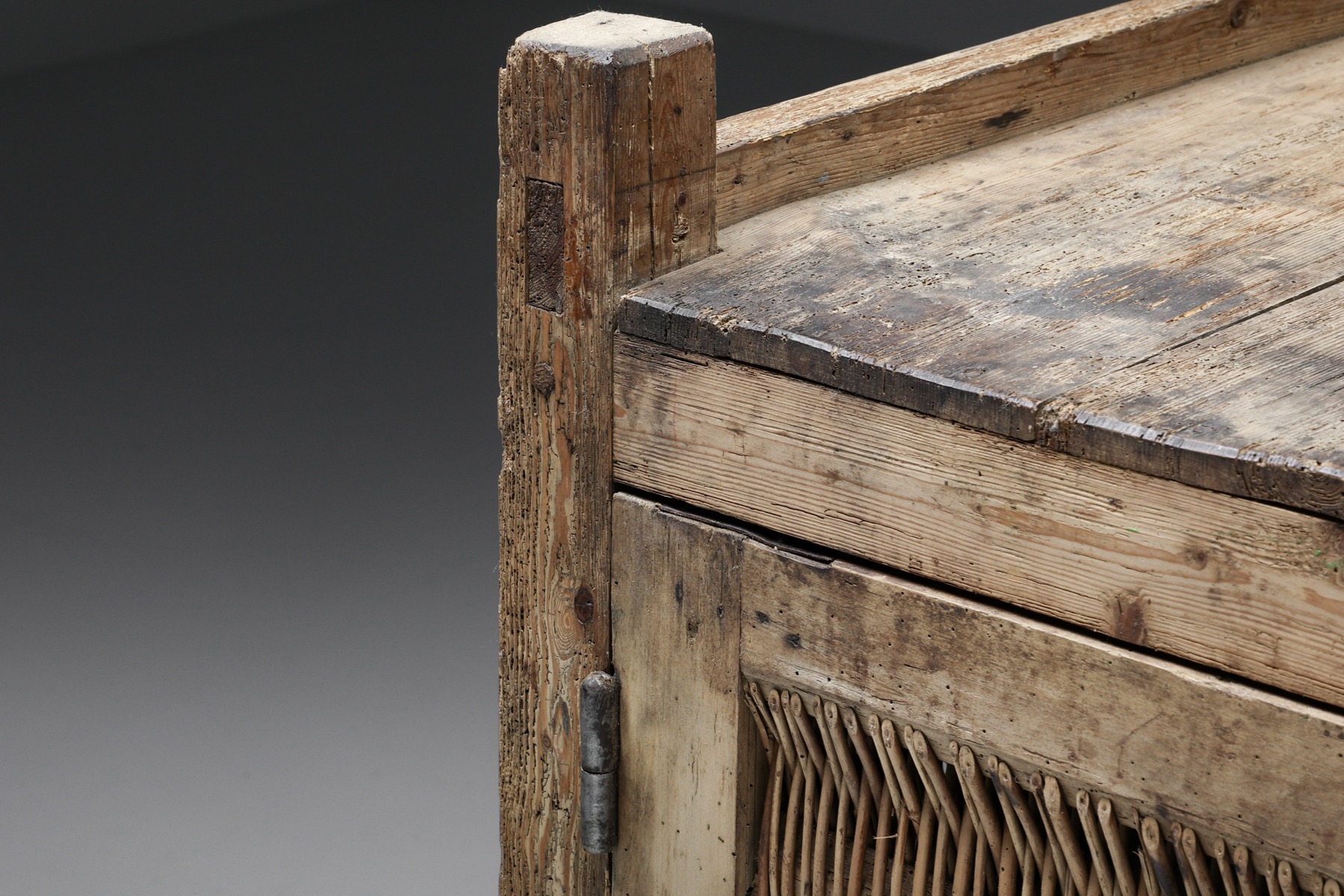 Timeless rustic high board cabinet in French design