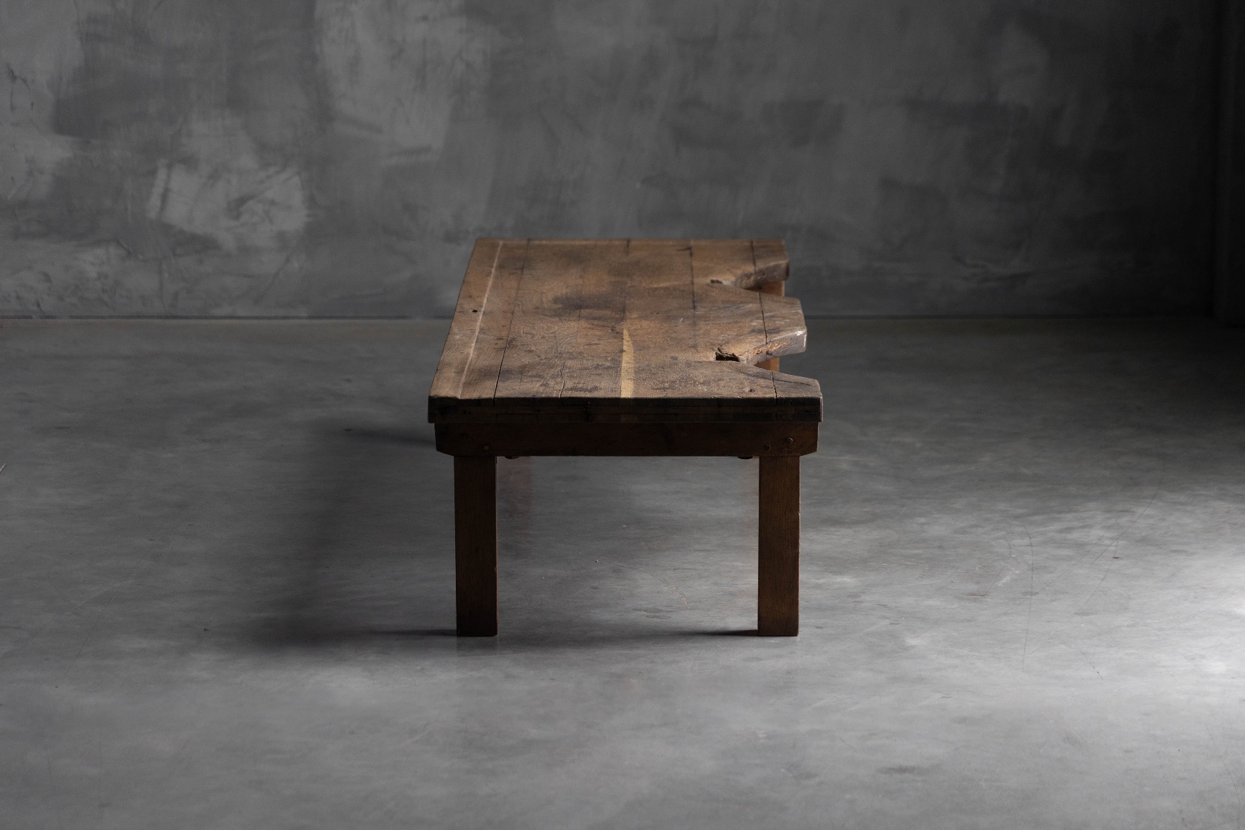 Timeworn jeweller worktable from the 19th century