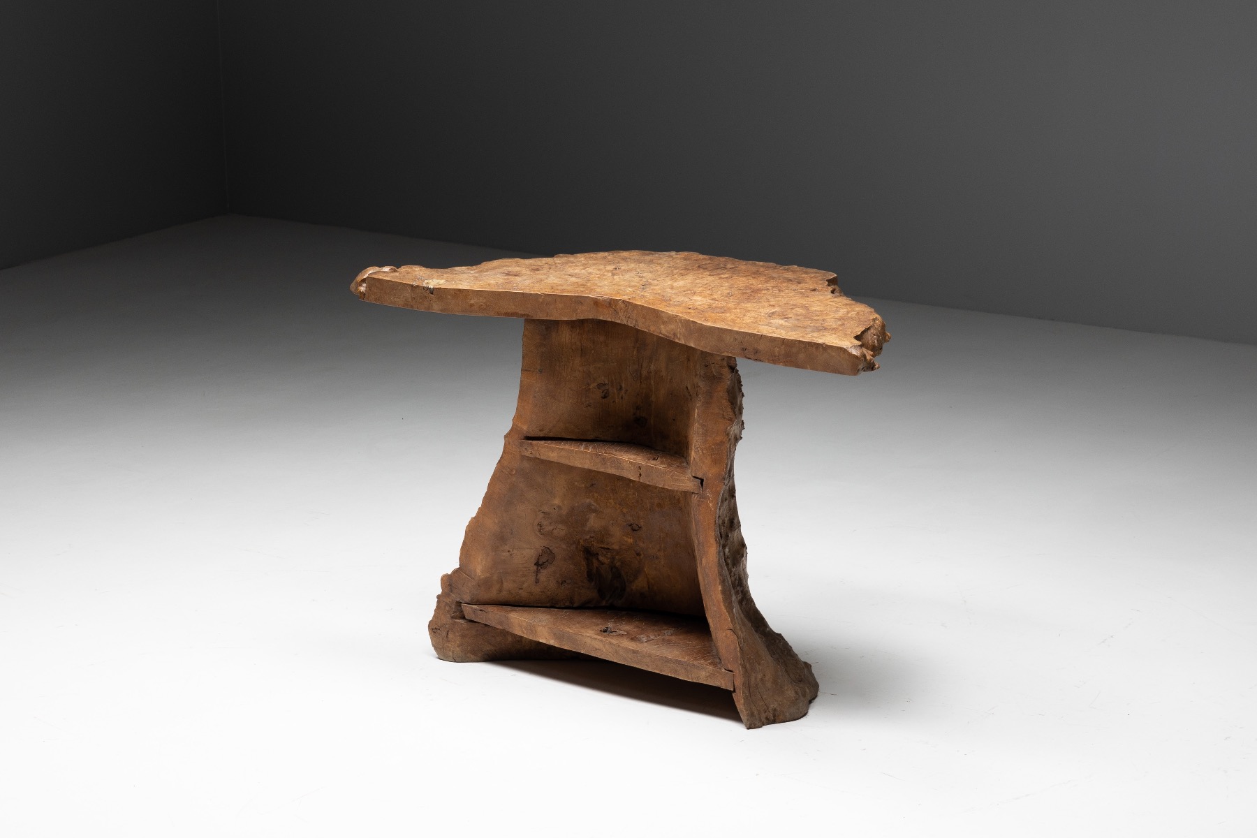 Wabi sabi bar stools set in monoxylite