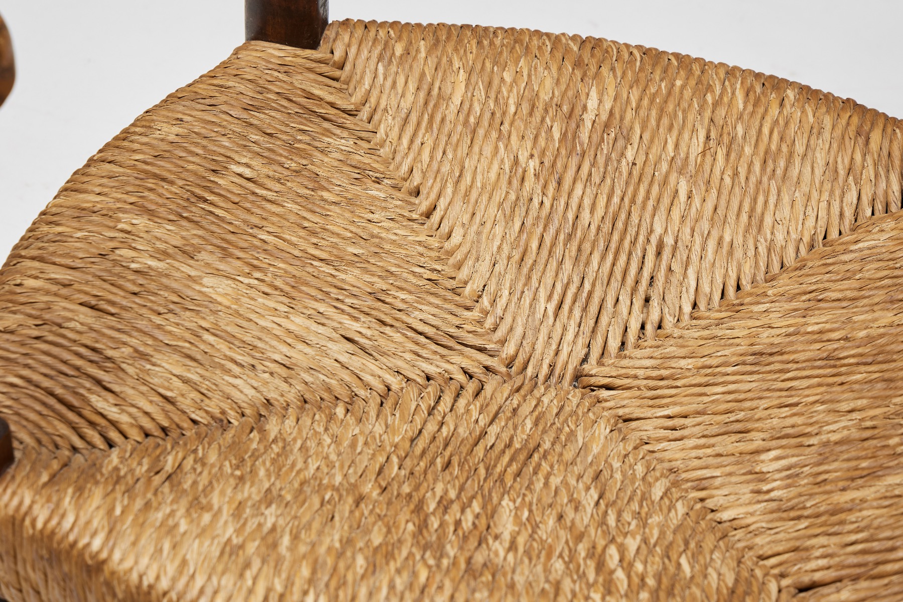 Rustic Armchairs in Wood and Straw - 1900s